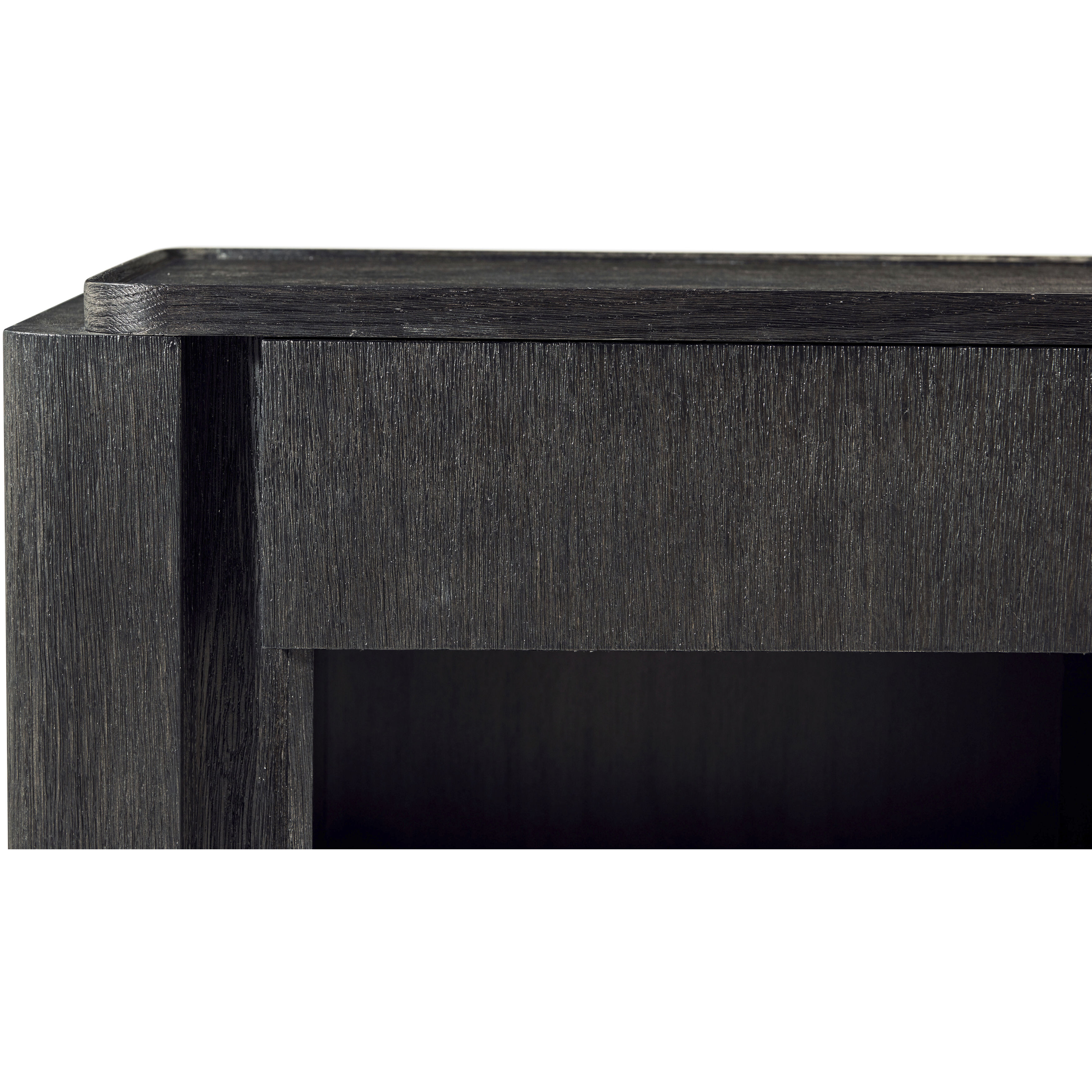 Repose 32 X 22 inch Charcoal Oak Nightstand, Wooden