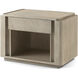 Repose 32 X 22 inch Grey Oak Nightstand, Wooden