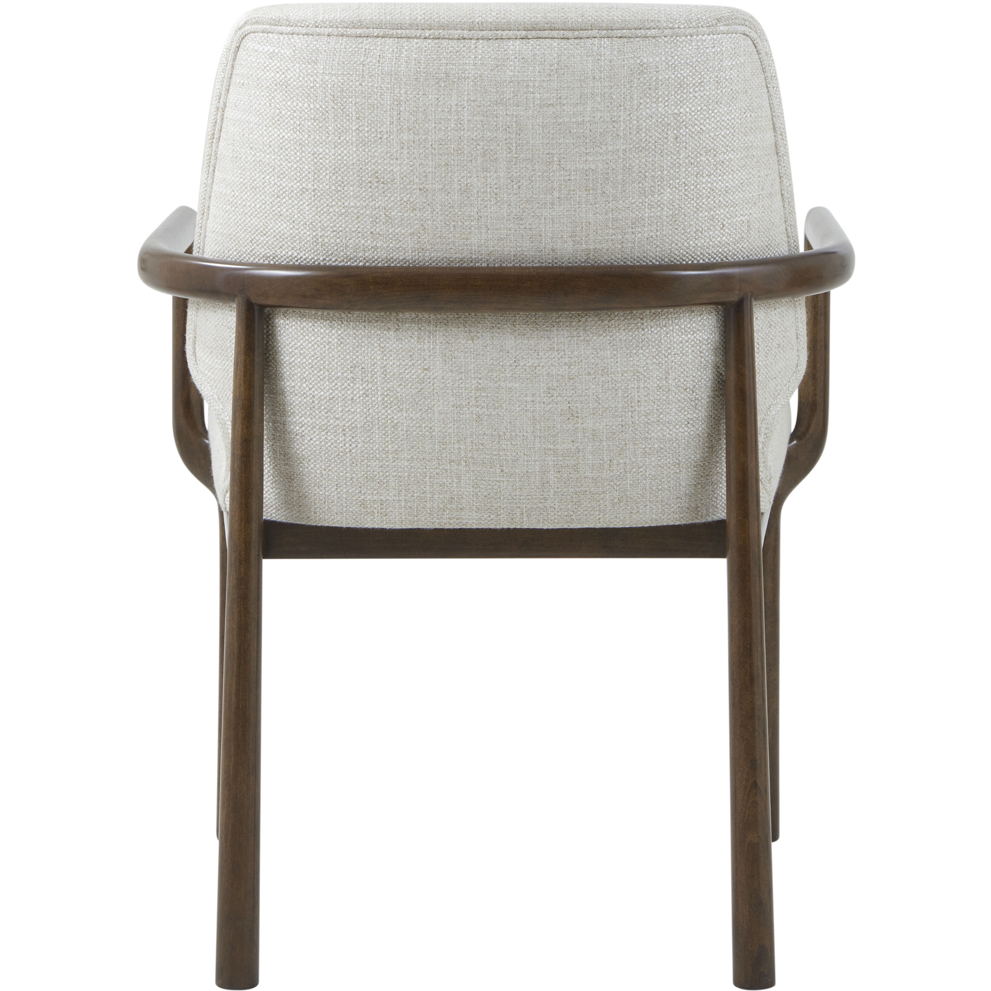 Kesden Pyramid Brown Dining Chair, Wooden, Upholstered