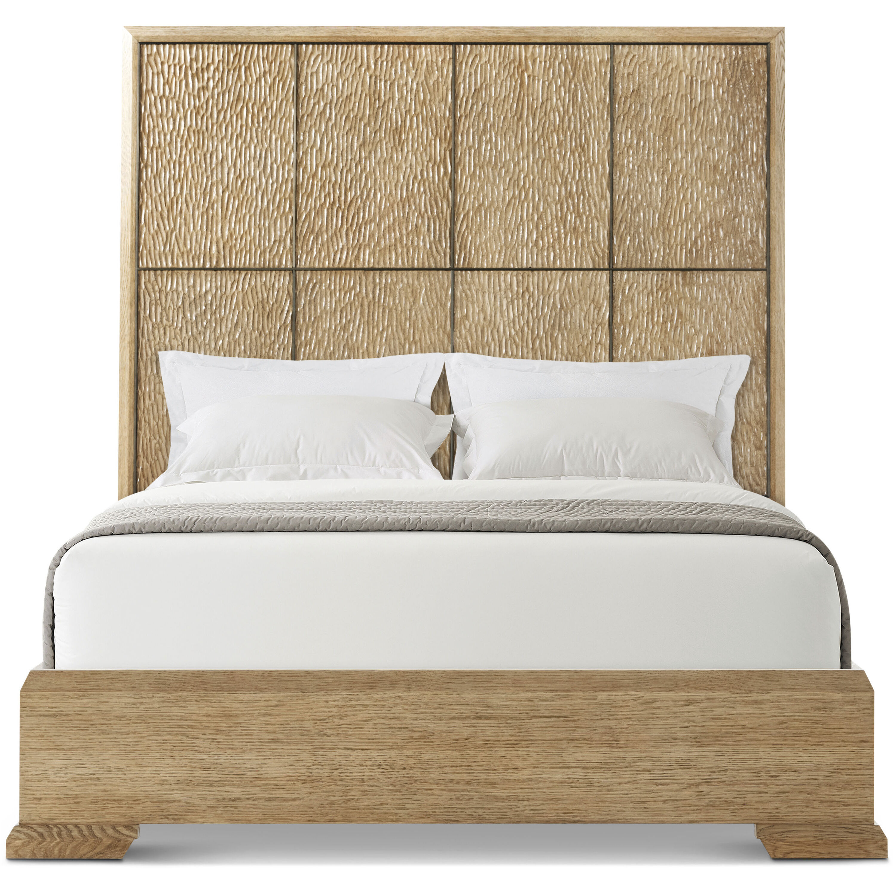 Essence Blonde US Queen Bed, Wooden
