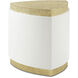 Judith Leiber Couture 24 X 24 inch Solstice / Polished Textured Brass Side Table, Wooden