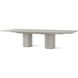 Spencer St. James 132 X 48 inch Argento Extending Dining Table, Wooden