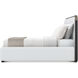 Luna Palmer US King Bed, Wooden, Upholstered