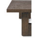 Urbane 128 X 44 inch Campfire Extension Dining Table, Wooden