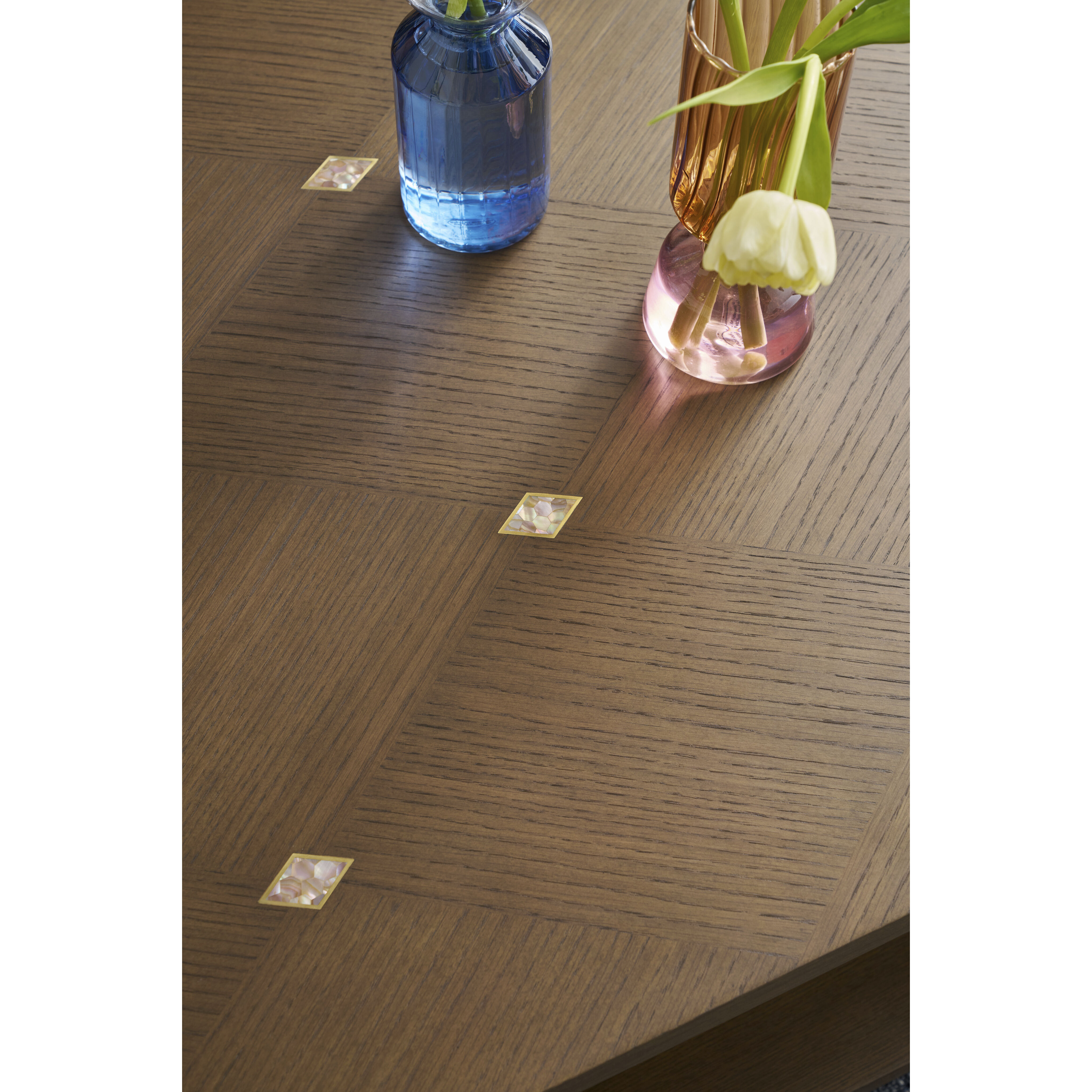 Judith Leiber Couture 62 X 32 inch Mink Cocktail Table, Wooden