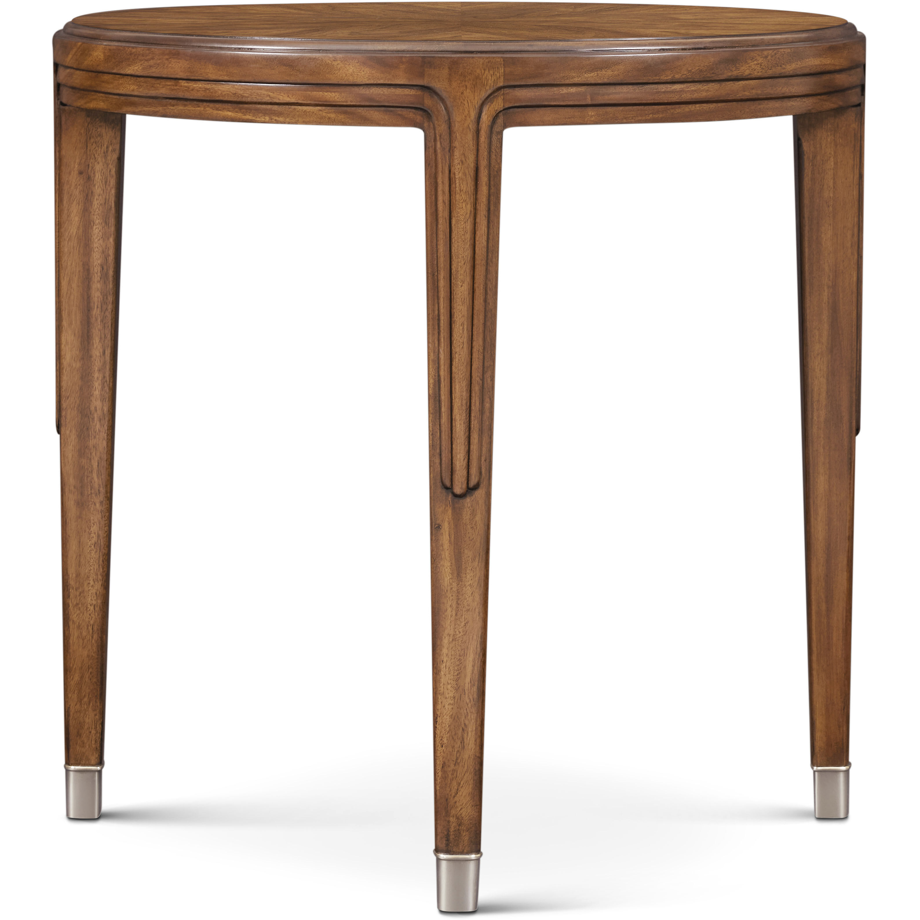 Dorchester 24 X 24 inch Mayfair / Antique White Brass End Table, Wooden