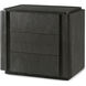 Repose 32 X 28 inch Charcoal Oak Nightstand, Wooden, 3-Drawer