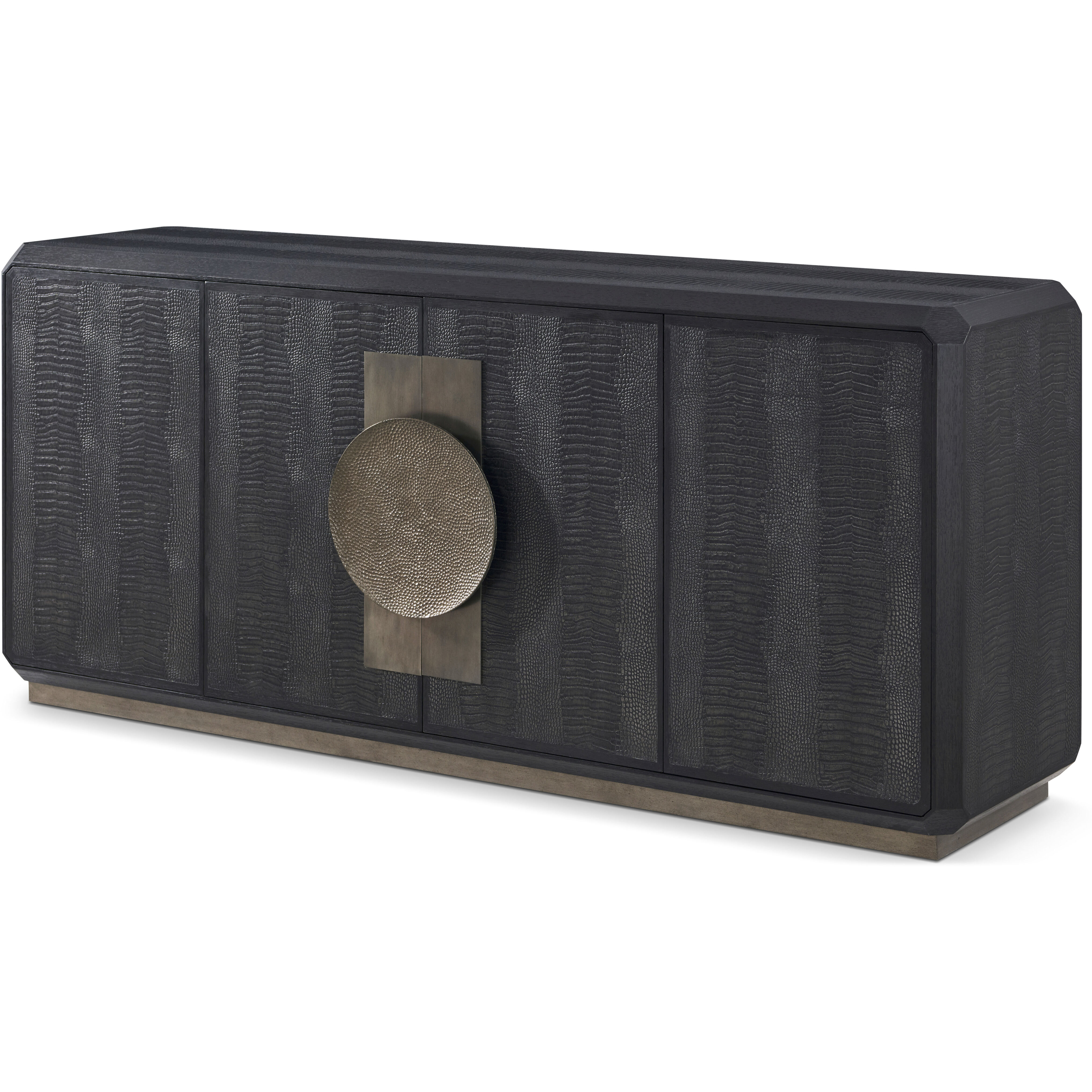 Spencer St. James 78 X 20 inch Onyx Credenza, Wooden