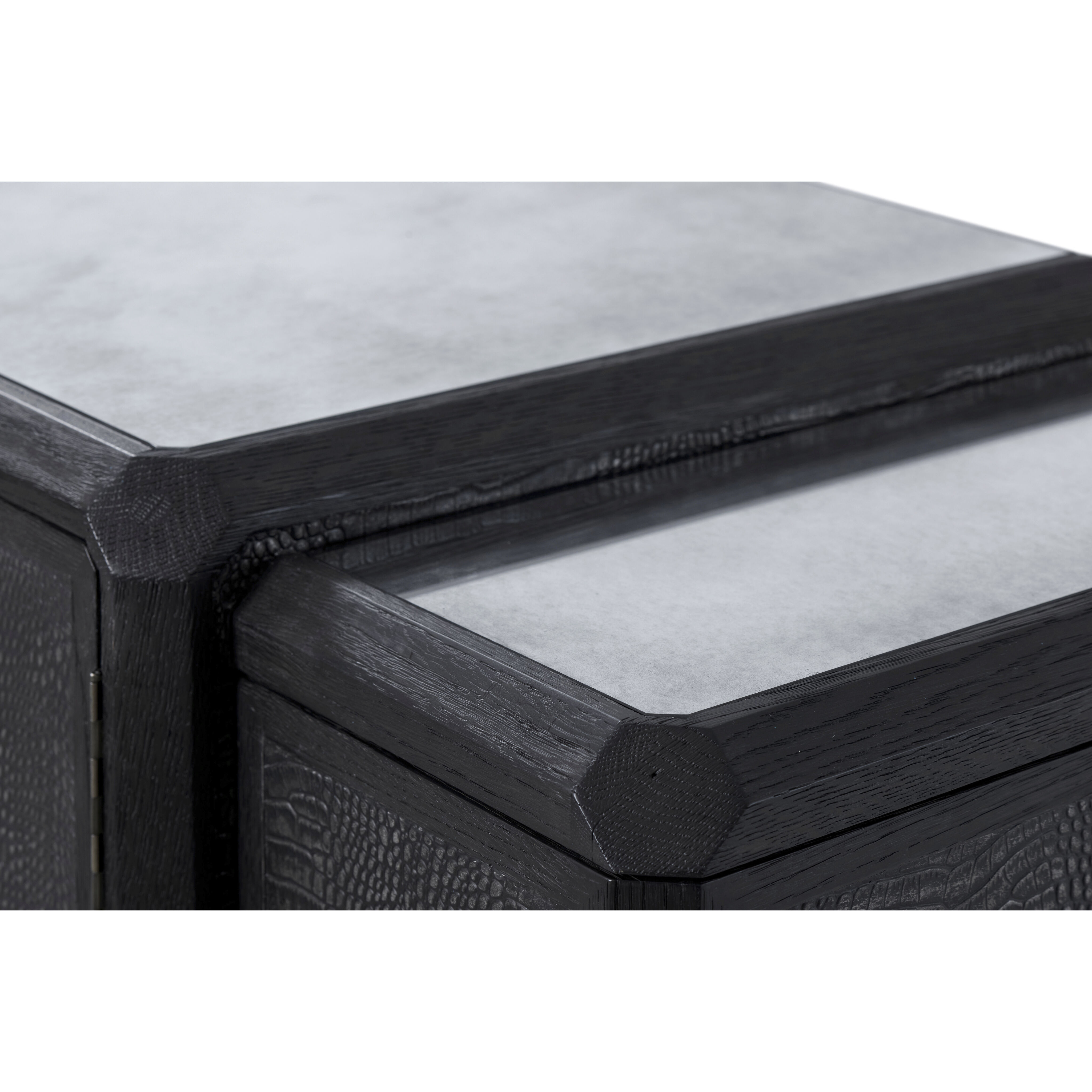 Spencer St. James Onyx Bar Cabinet, Wooden