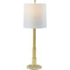 Empire 39 inch Polished Brass Buffet Lamp Portable Light, TA Illuminations