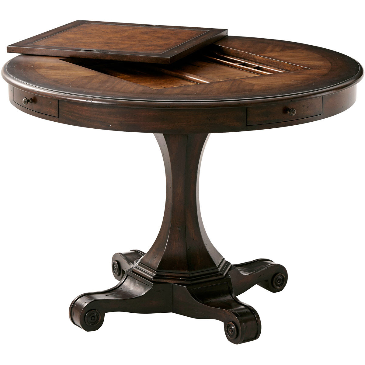 Marst Hill 42 X 42 inch Mahogany with Acacia and Oak Game Table