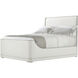 Hudson Pebble Grey US Queen Bed, Wooden, Upholstered