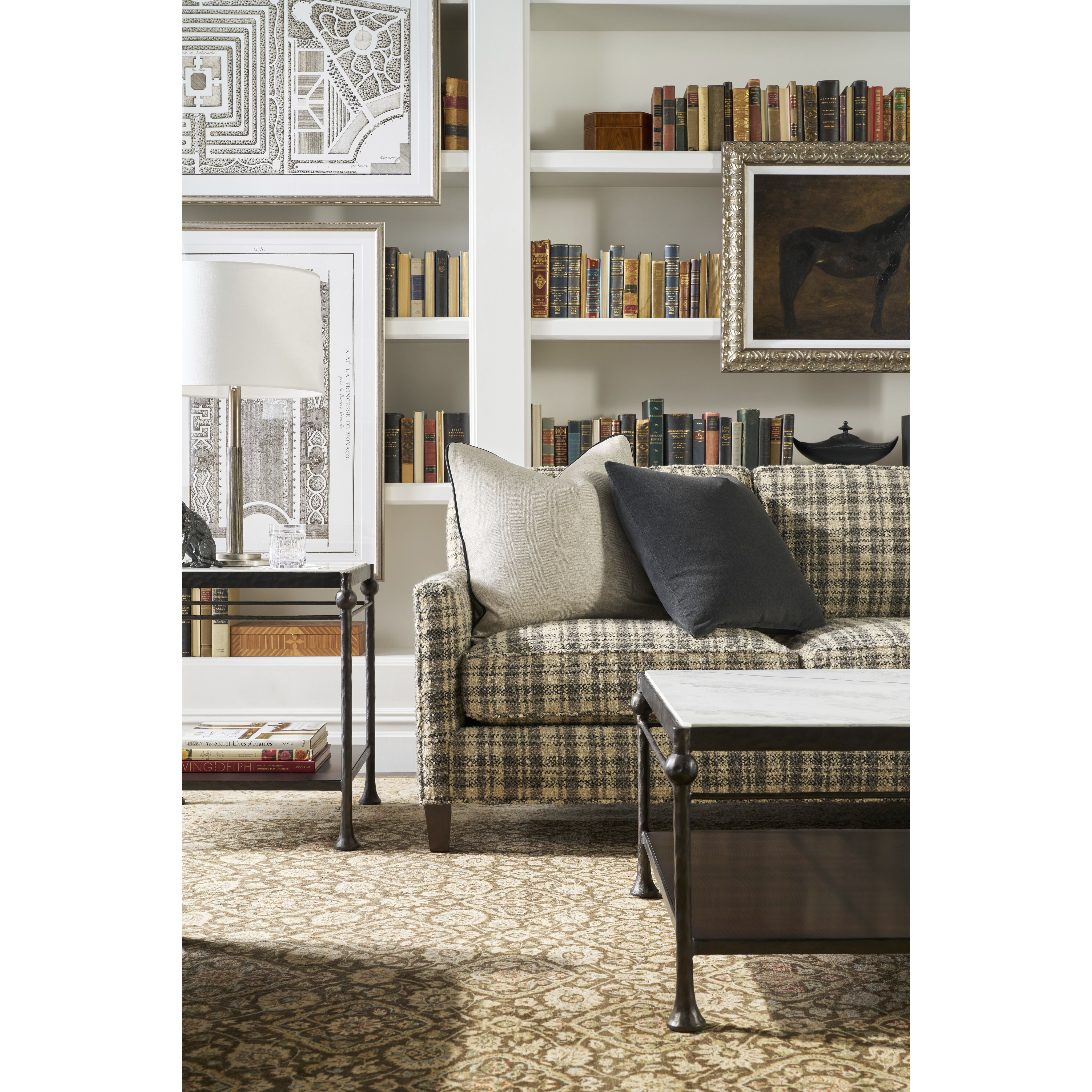 Spencer London 24 X 22 inch Fulham Side Table, Marble Top