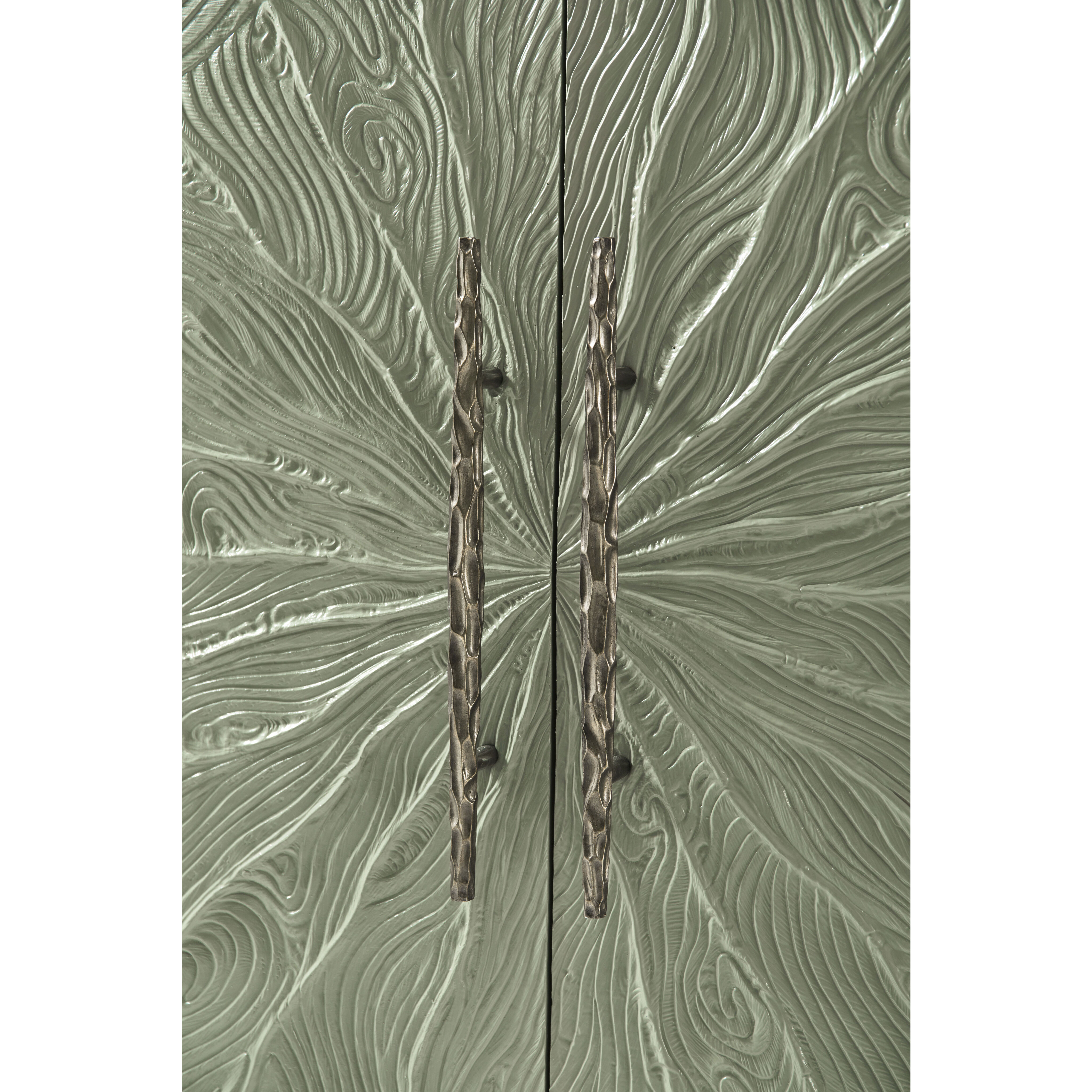 Essence 90.25 inch Media Cabinet, Wooden, 6-Door