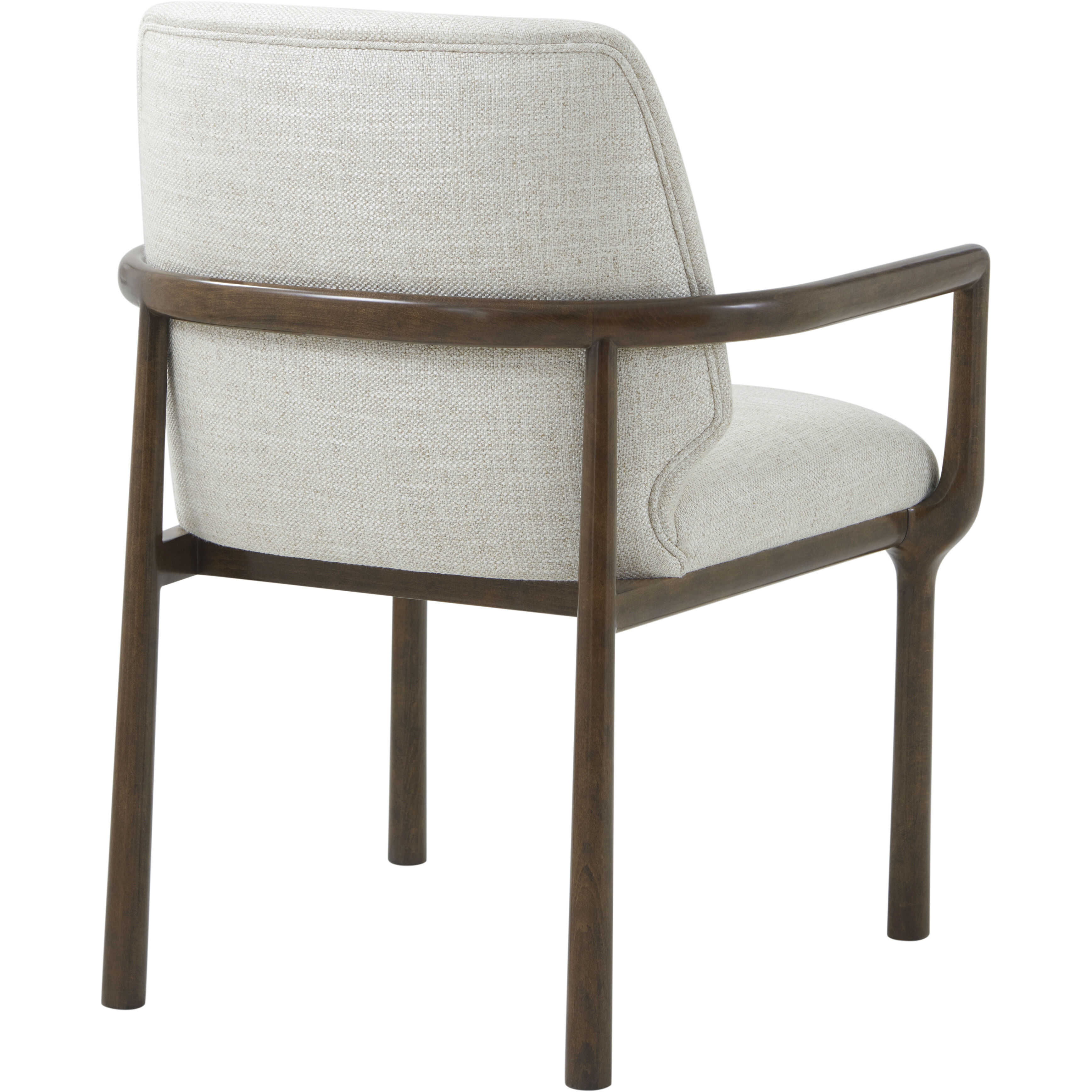 Kesden Pyramid Brown Dining Chair, Wooden, Upholstered