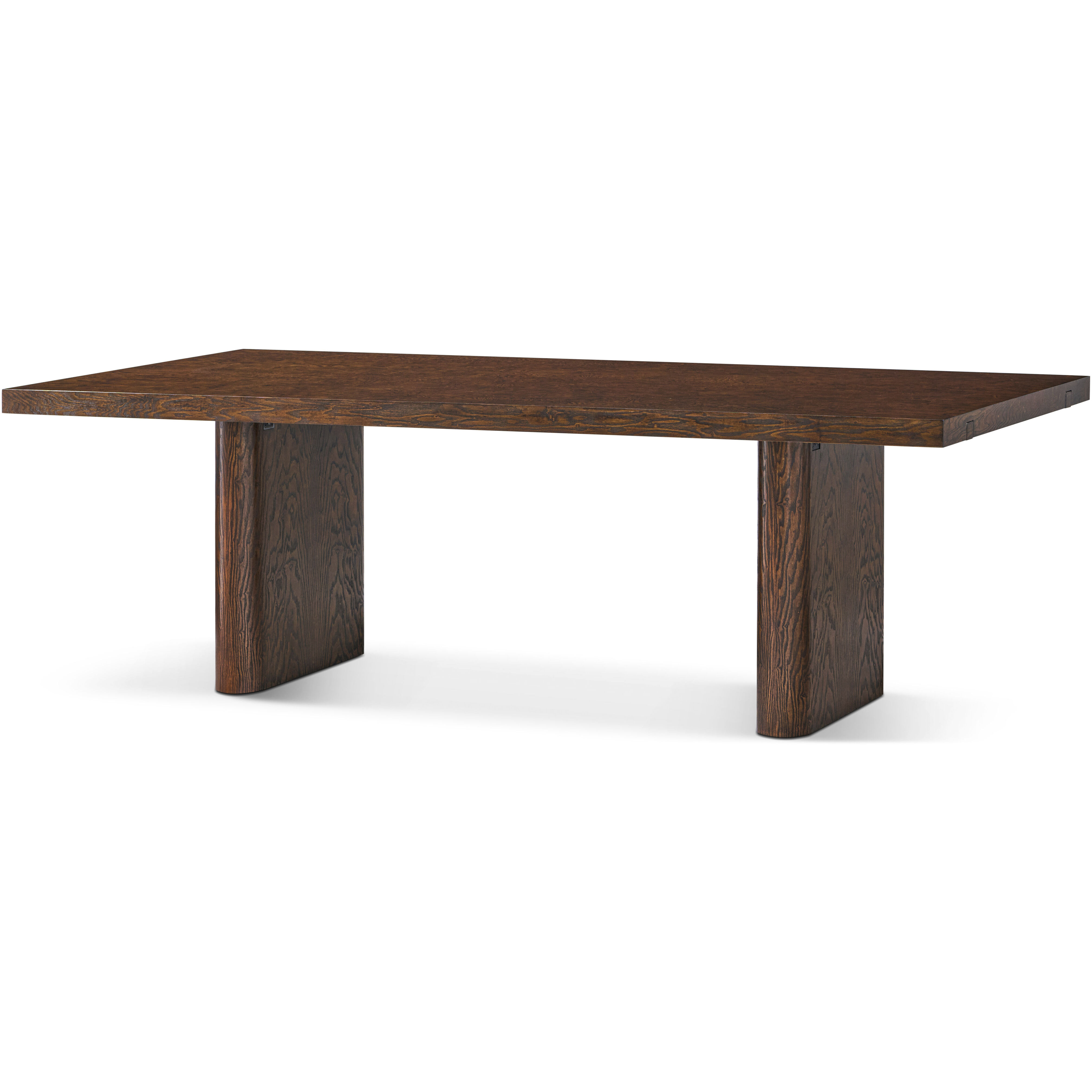 Kesden 128 X 44 inch Pyramid Brown Extension Dining Table, Wooden