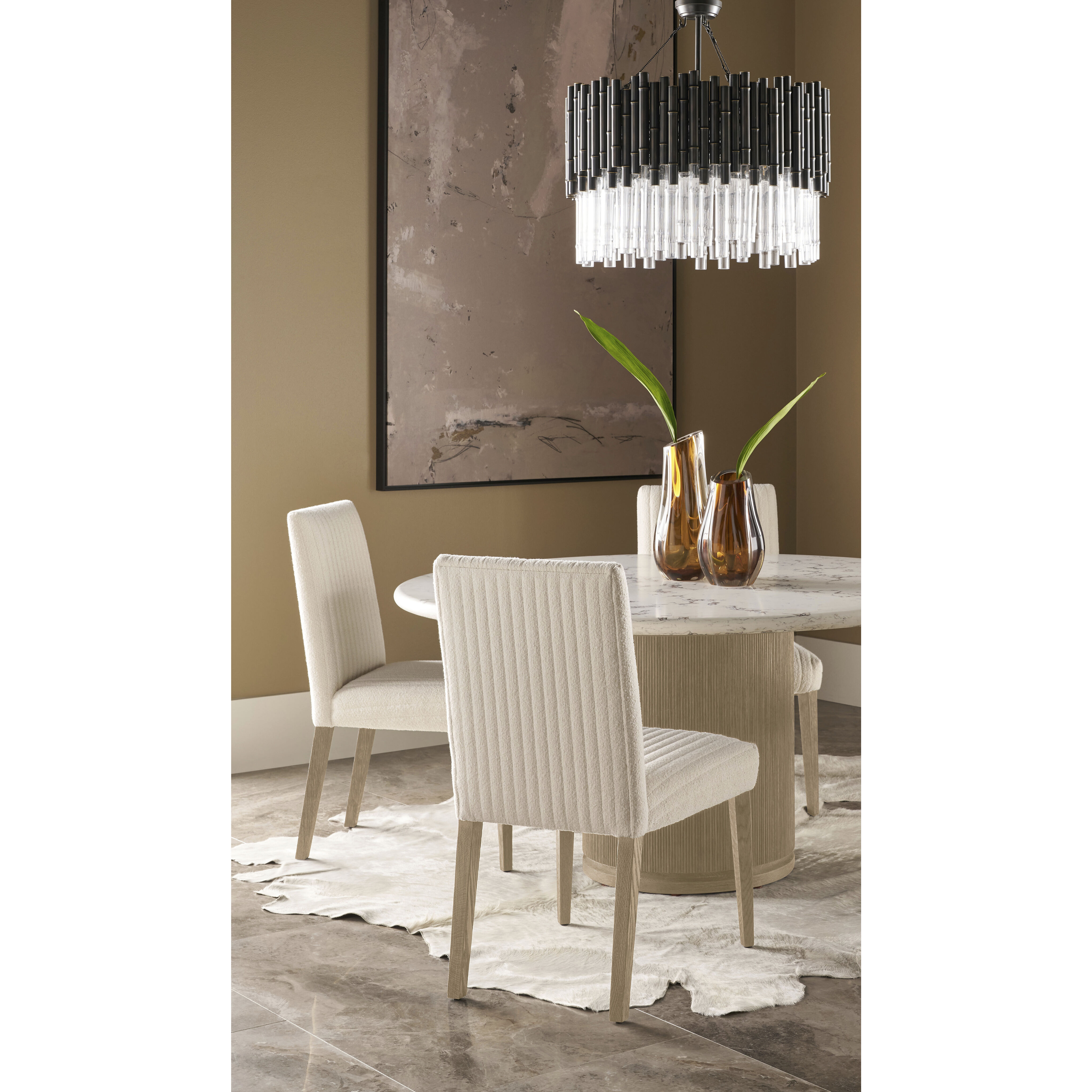 Horizon Day Dining Side Chair, Wooden, Upholstered