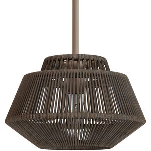 Brookhollow 1 Light 10.5 inch Sable Mini Pendant Ceiling Light