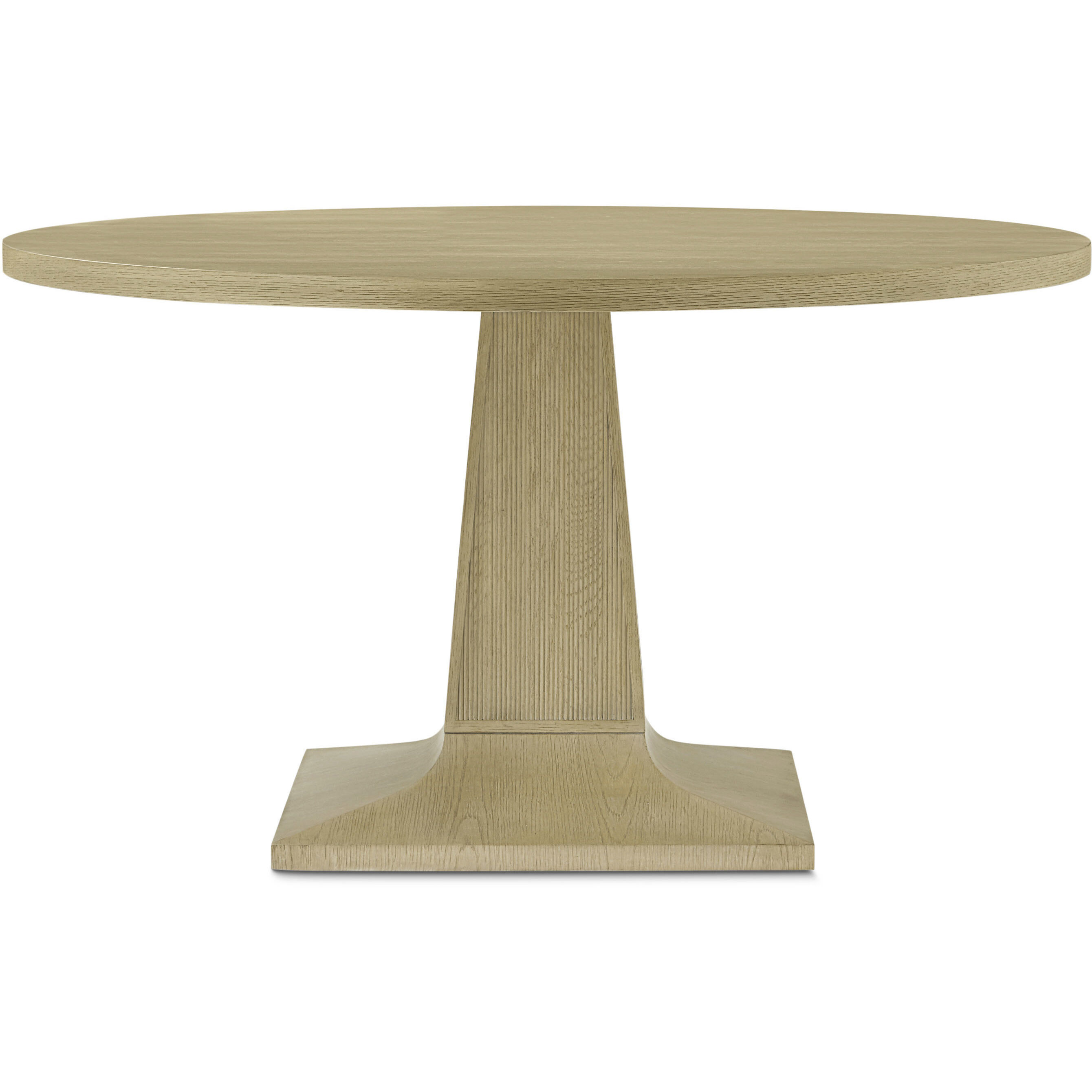 Balboa 54 X 54 inch Coastal Grey Round Dining Table, Wooden, Upholstered, Stephen Church