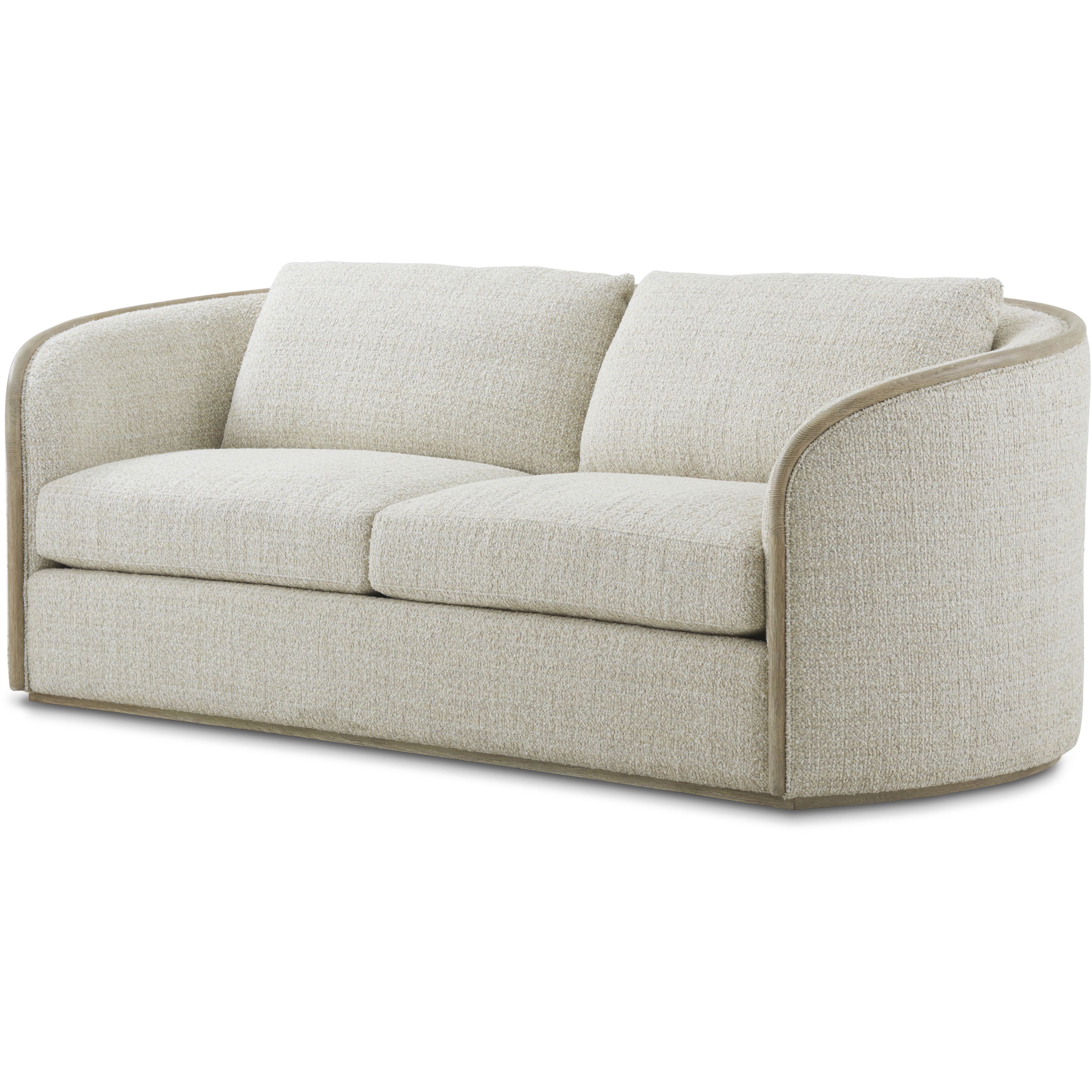 Toulon Chalk Tweed Sofa, Wooden, Upholstered