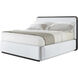 Luna Palmer US King Bed, Wooden, Upholstered