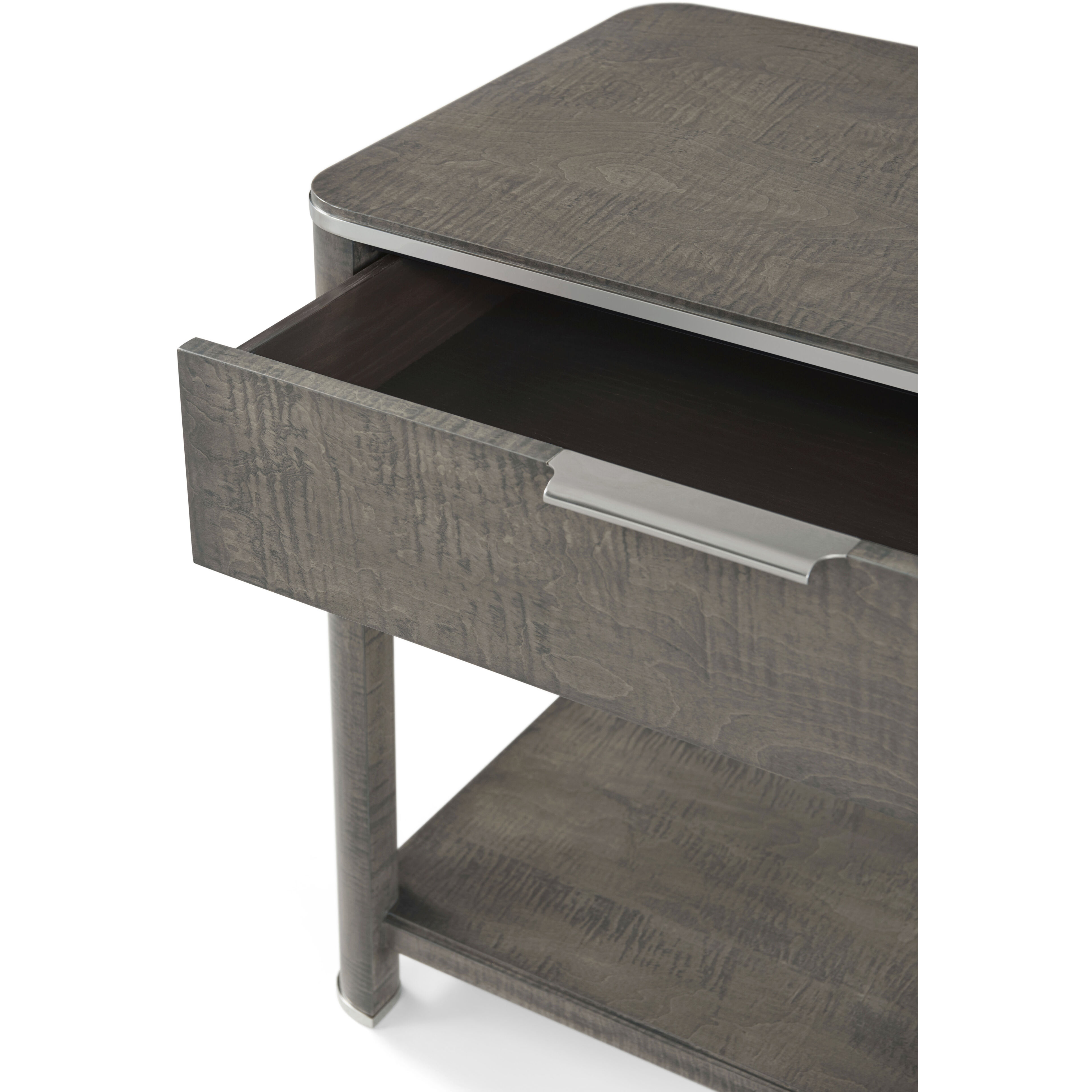 Hudson 32 X 28 inch Pebble Grey Nightstand, Wooden