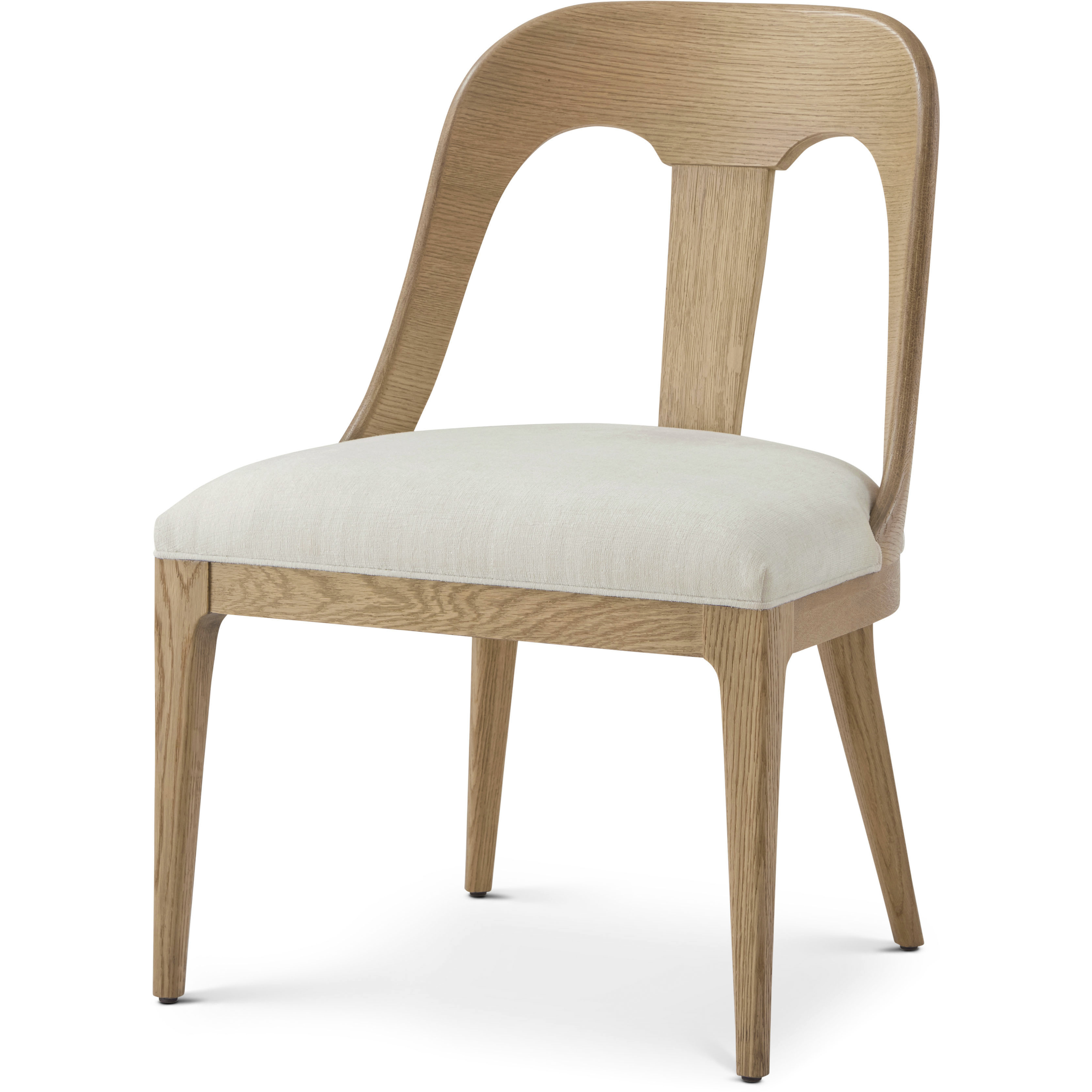 Essence Blonde Dining Side Chair, Wooden, Upholstered