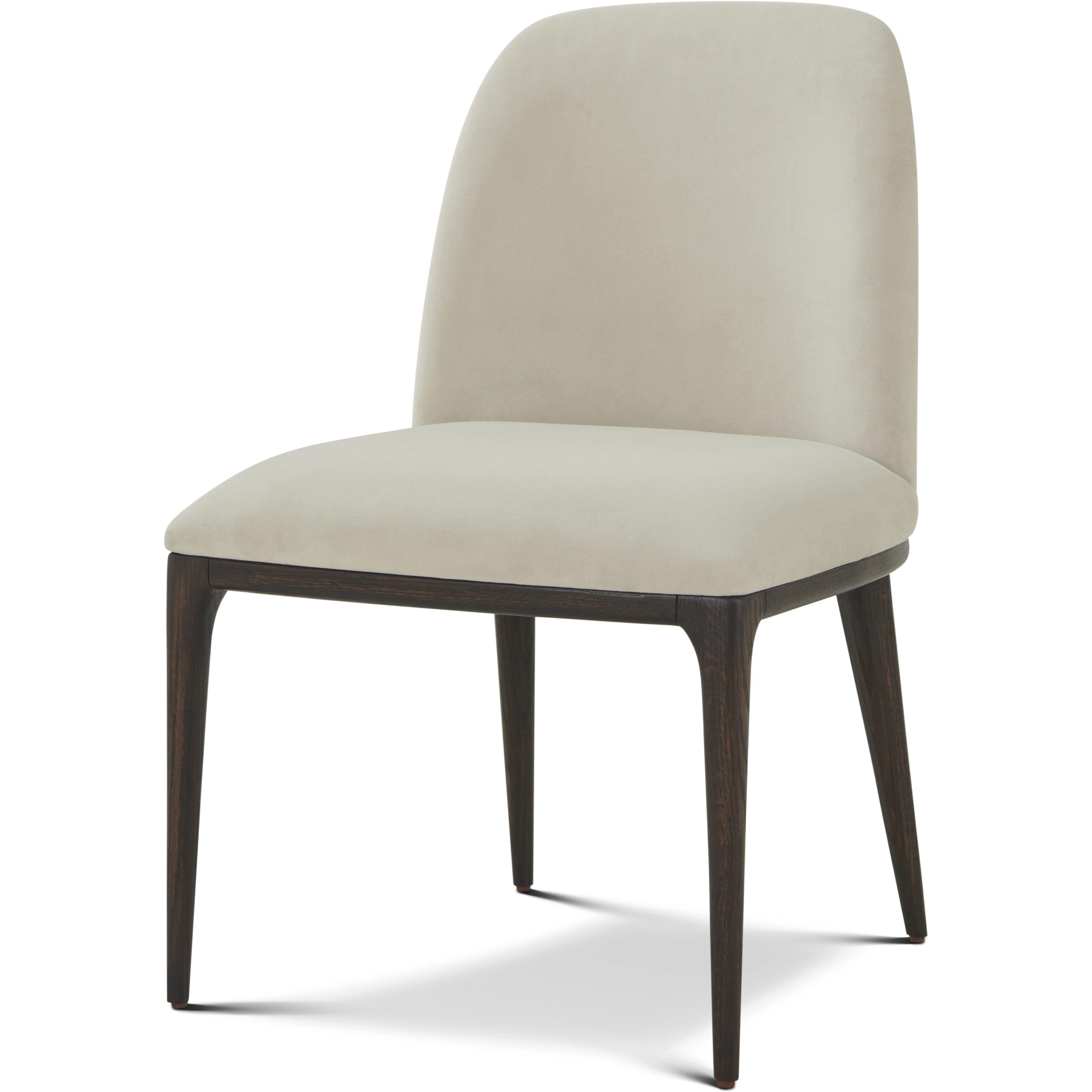 Judith Leiber Couture Wood-Bourbon Side Chair, Wooden, Upholstered