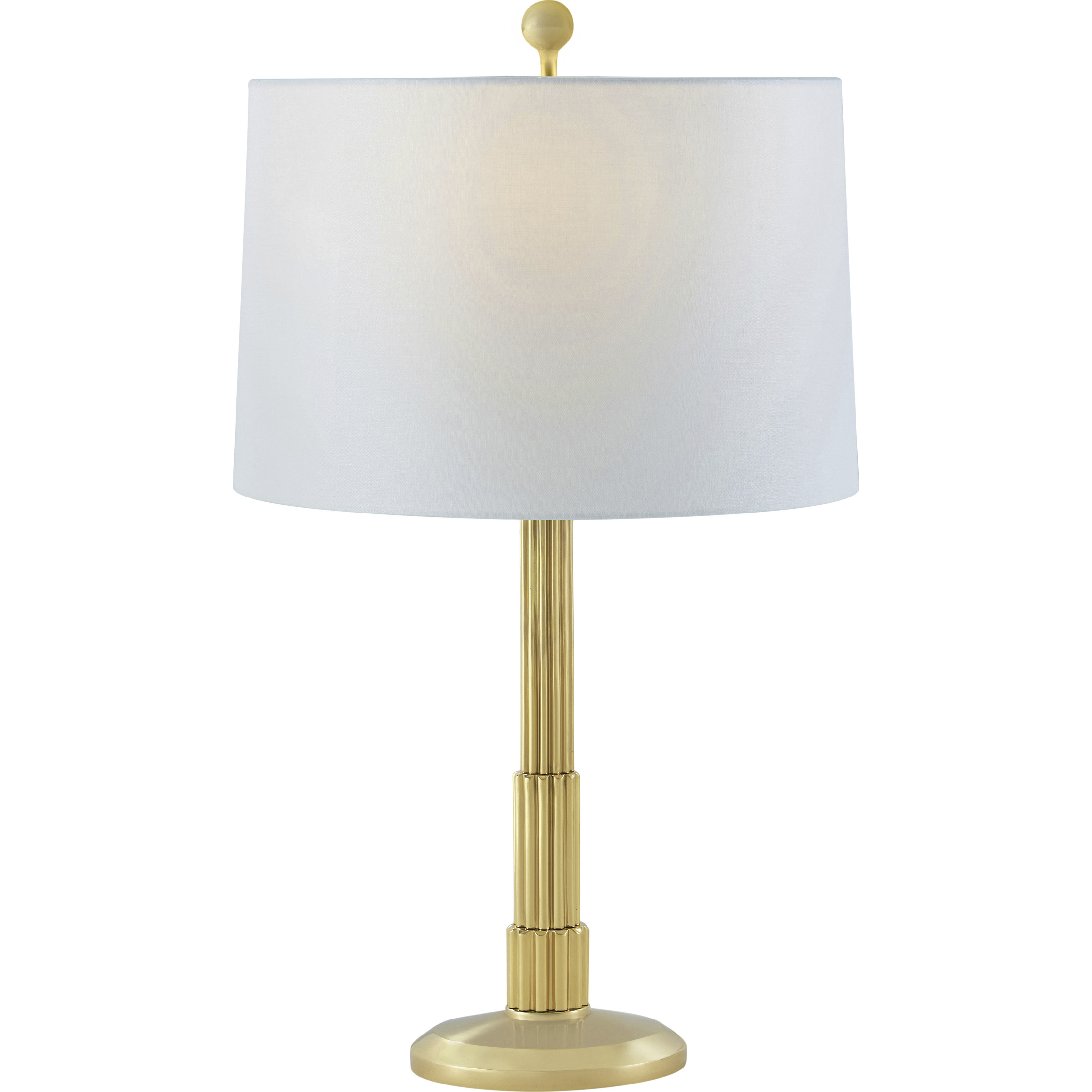 Empire 30 inch Polished Brass Table Lamp Portable Light, TA Illuminations