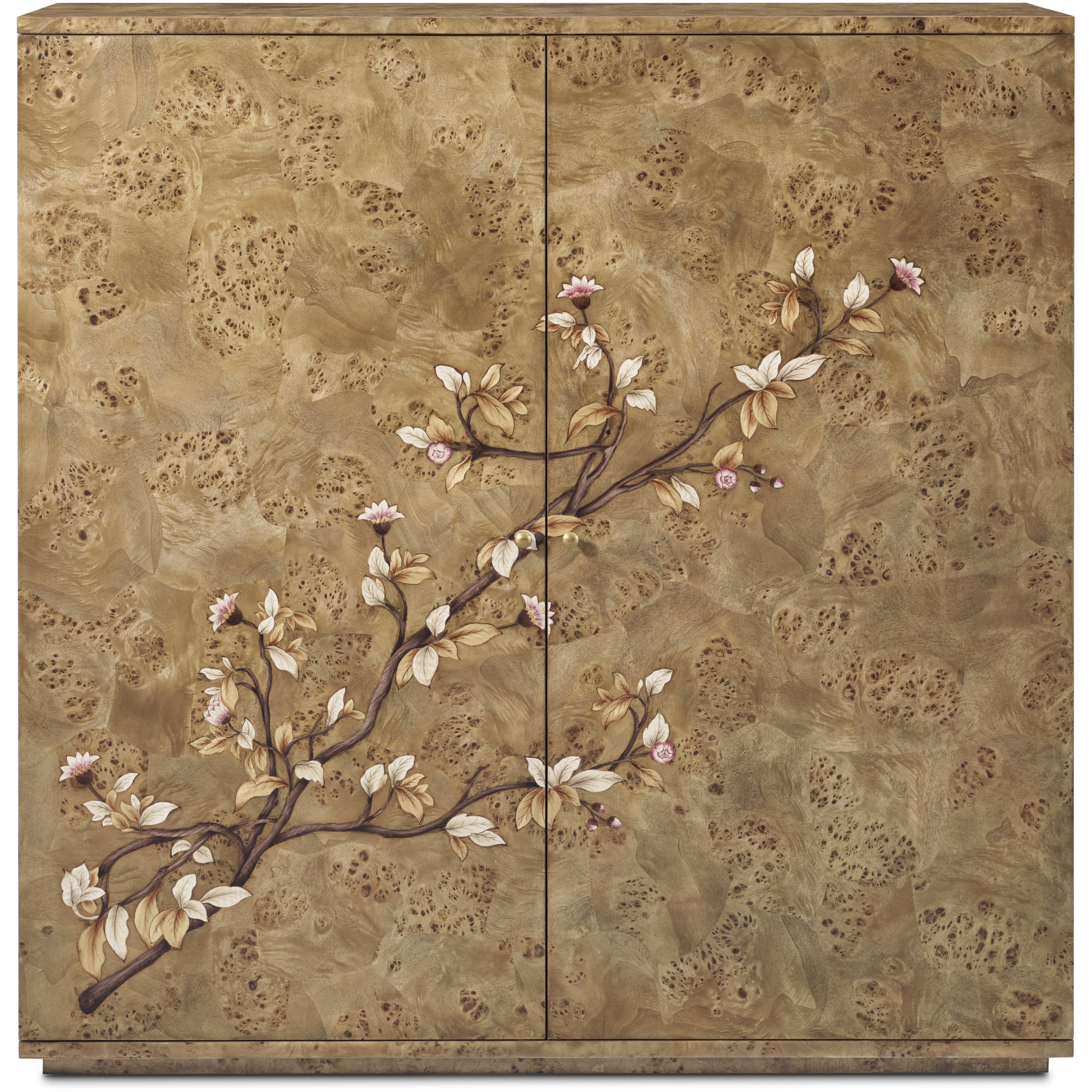 Flora Toffee Bar Cabinet, Wooden, Perch