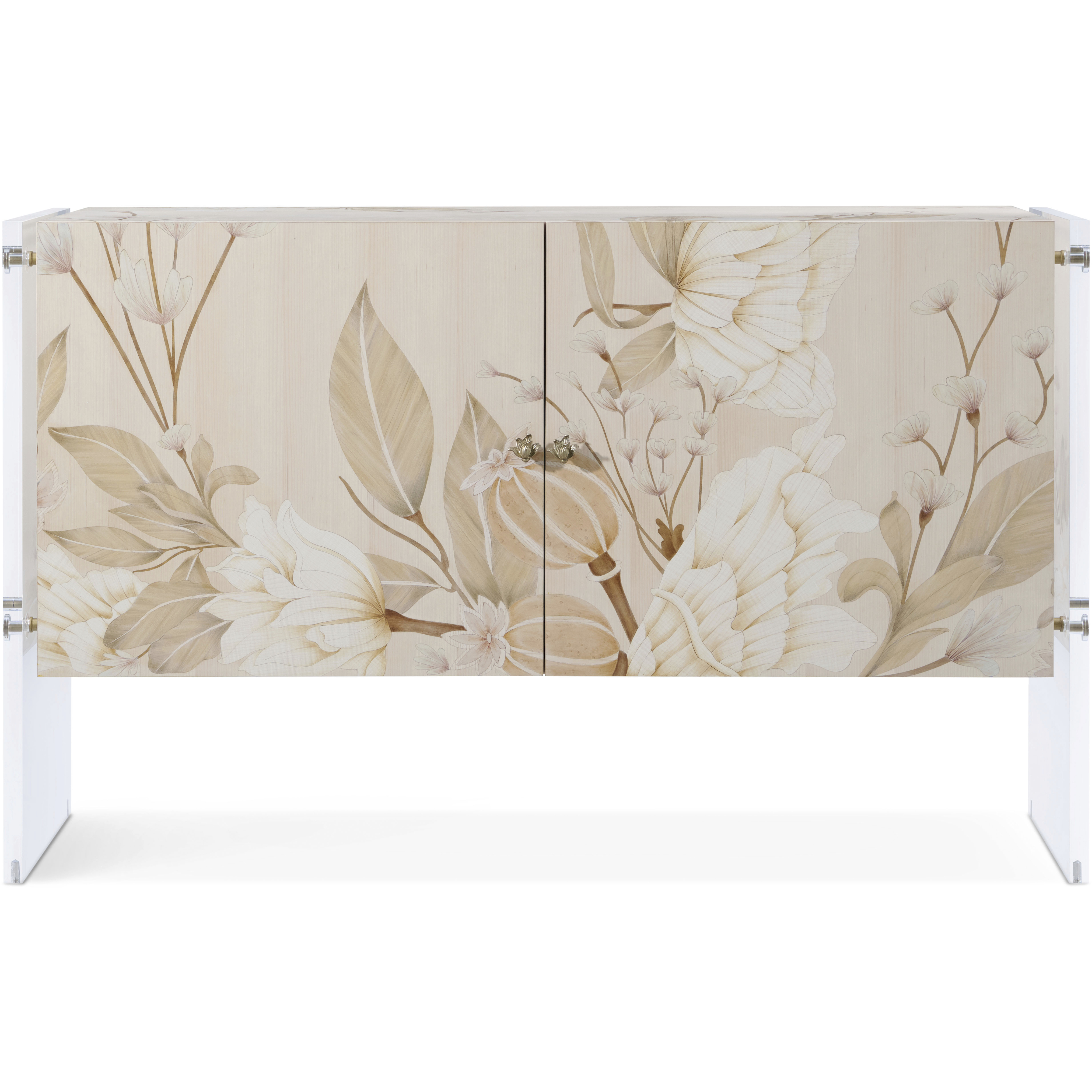 Bouquet Buttercream Cabinet, Wooden, 2-Door