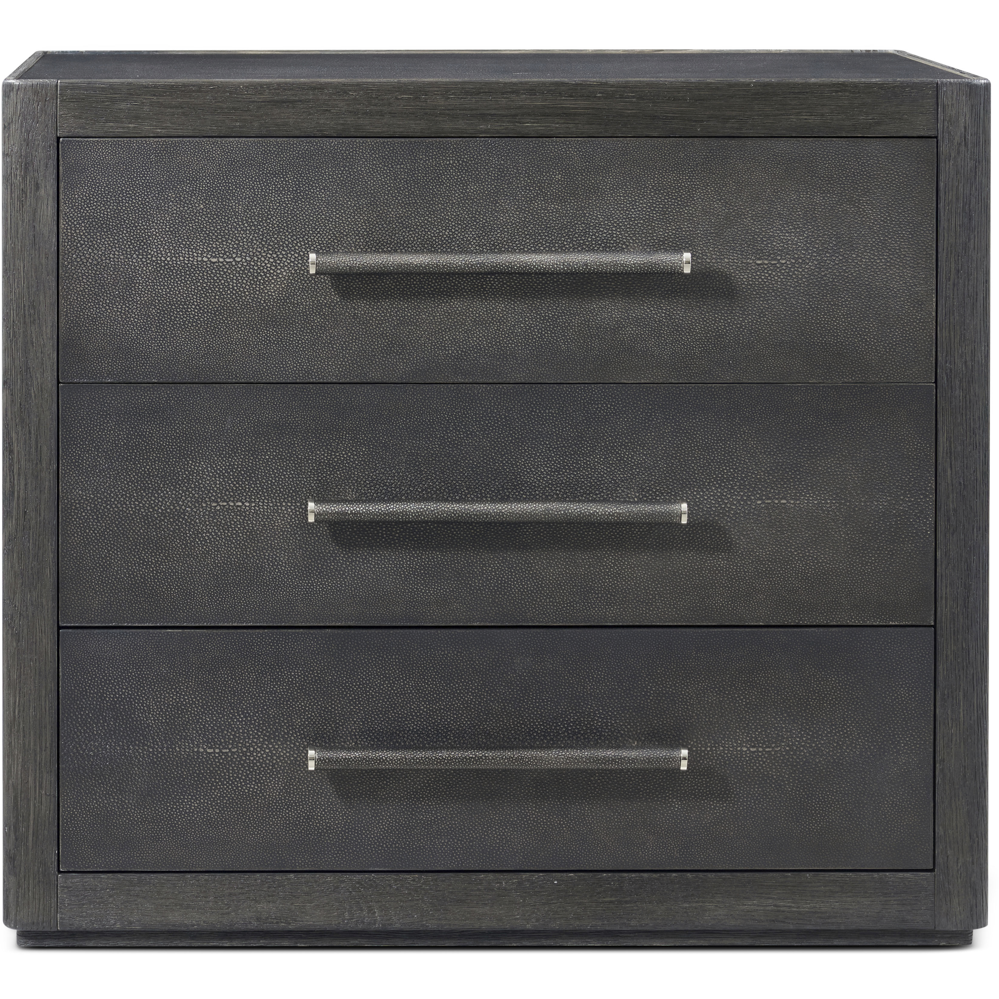 Maxwell 32 X 28 inch Obsidian Nightstand, Wooden, 3-Drawer