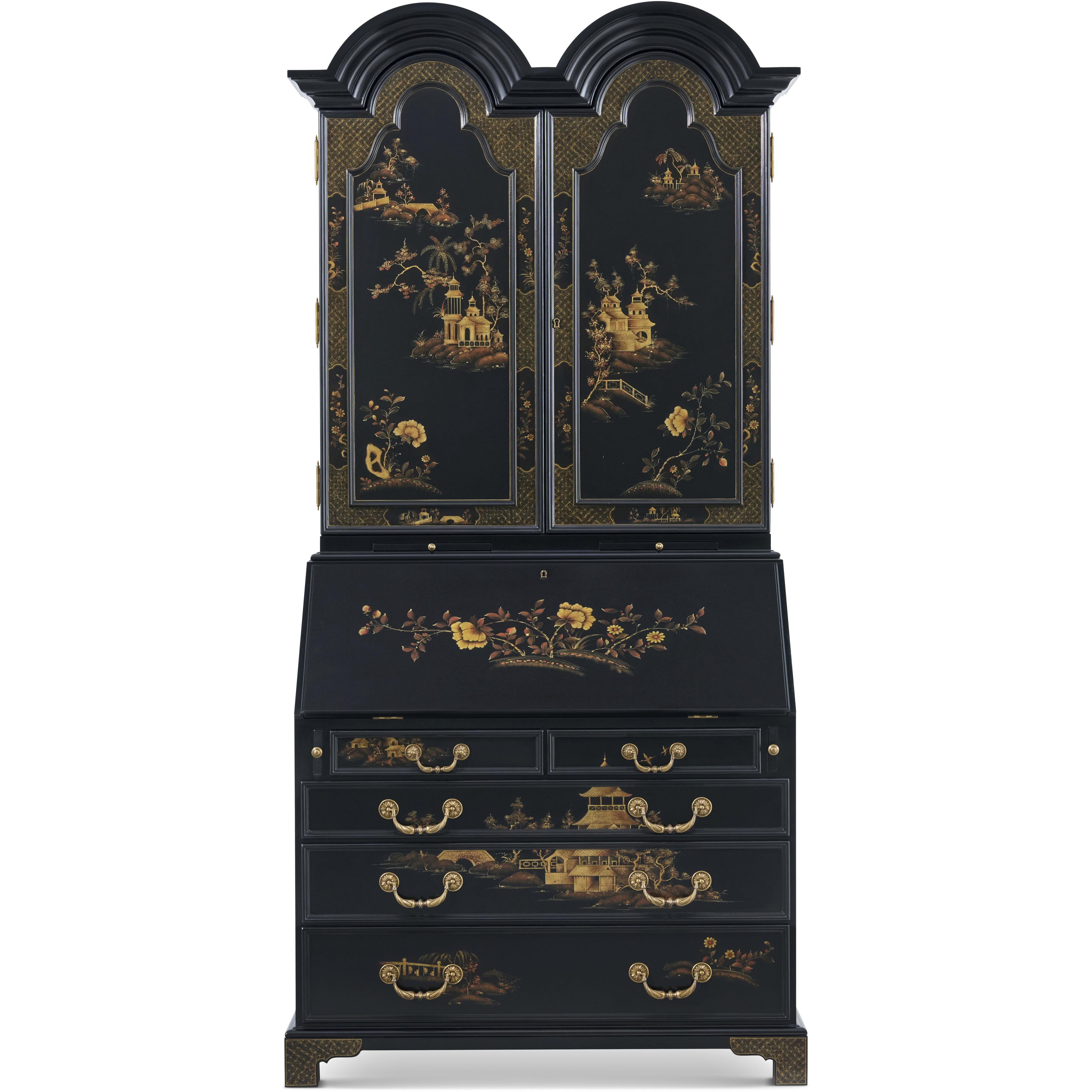 Brushwork 43 X 25 inch Secretaire, Wooden, 2-Door