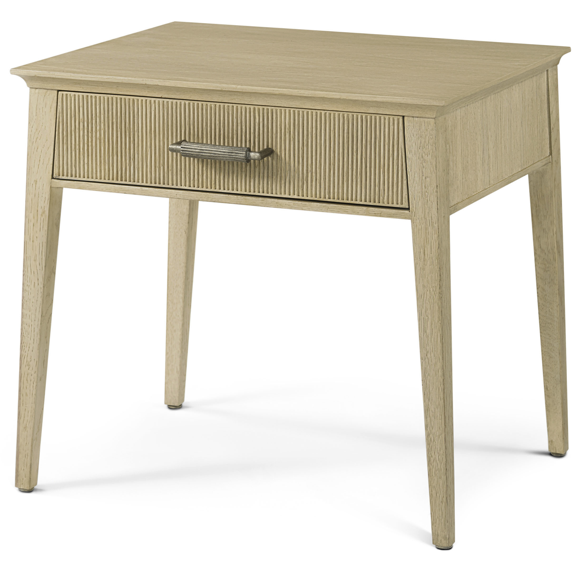 Balboa 24 X 22 inch Coastal Grey Side Table, Wooden, 1-Drawer