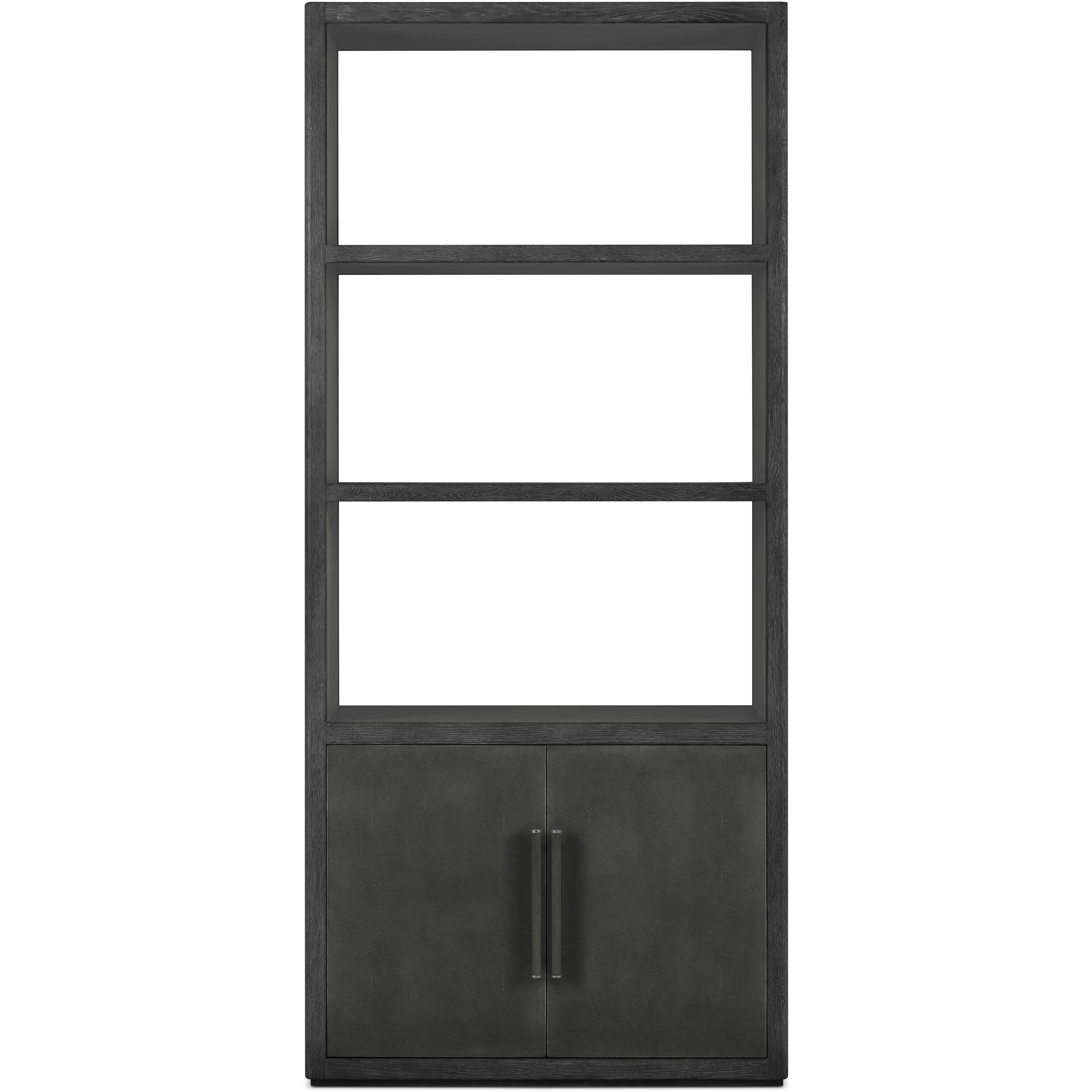 Maxwell Obsidian Bookcase, Wooden, 3-Shelf