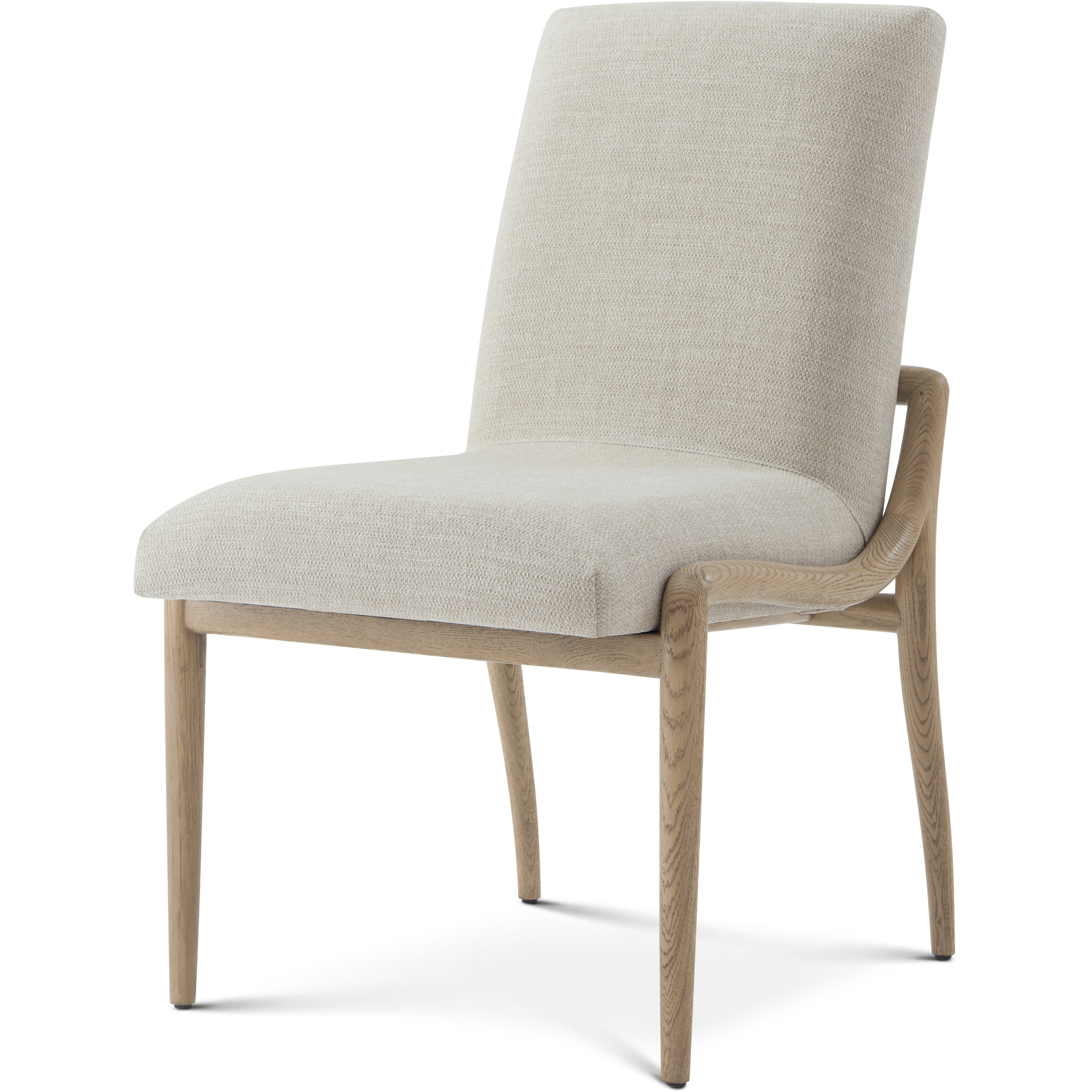 Catalina Dune Dining Side Chair, Wooden, Upholstered
