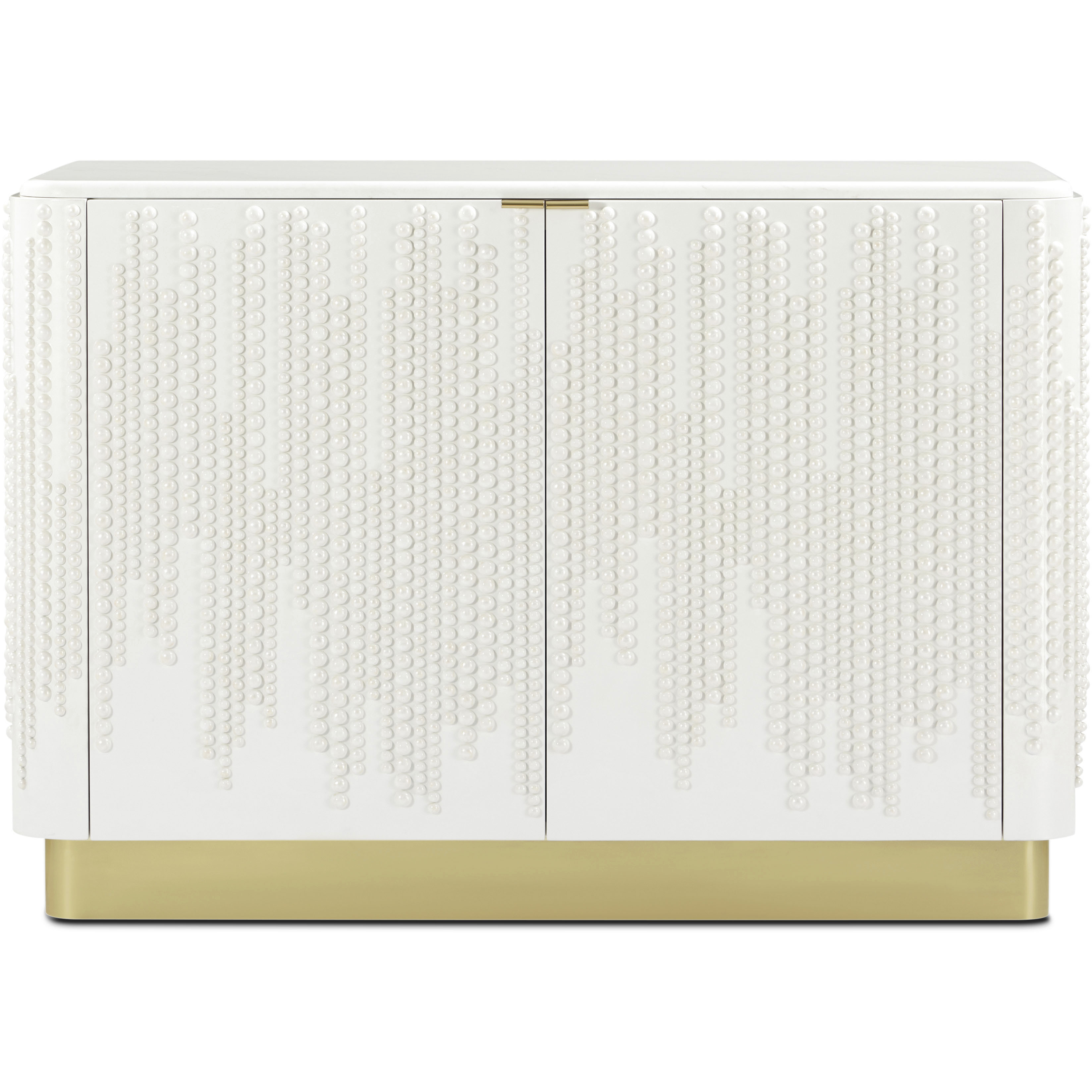 Judith Leiber Couture 50 X 20 inch Solstice Credenza, Wooden, 2-Door, Marble Top