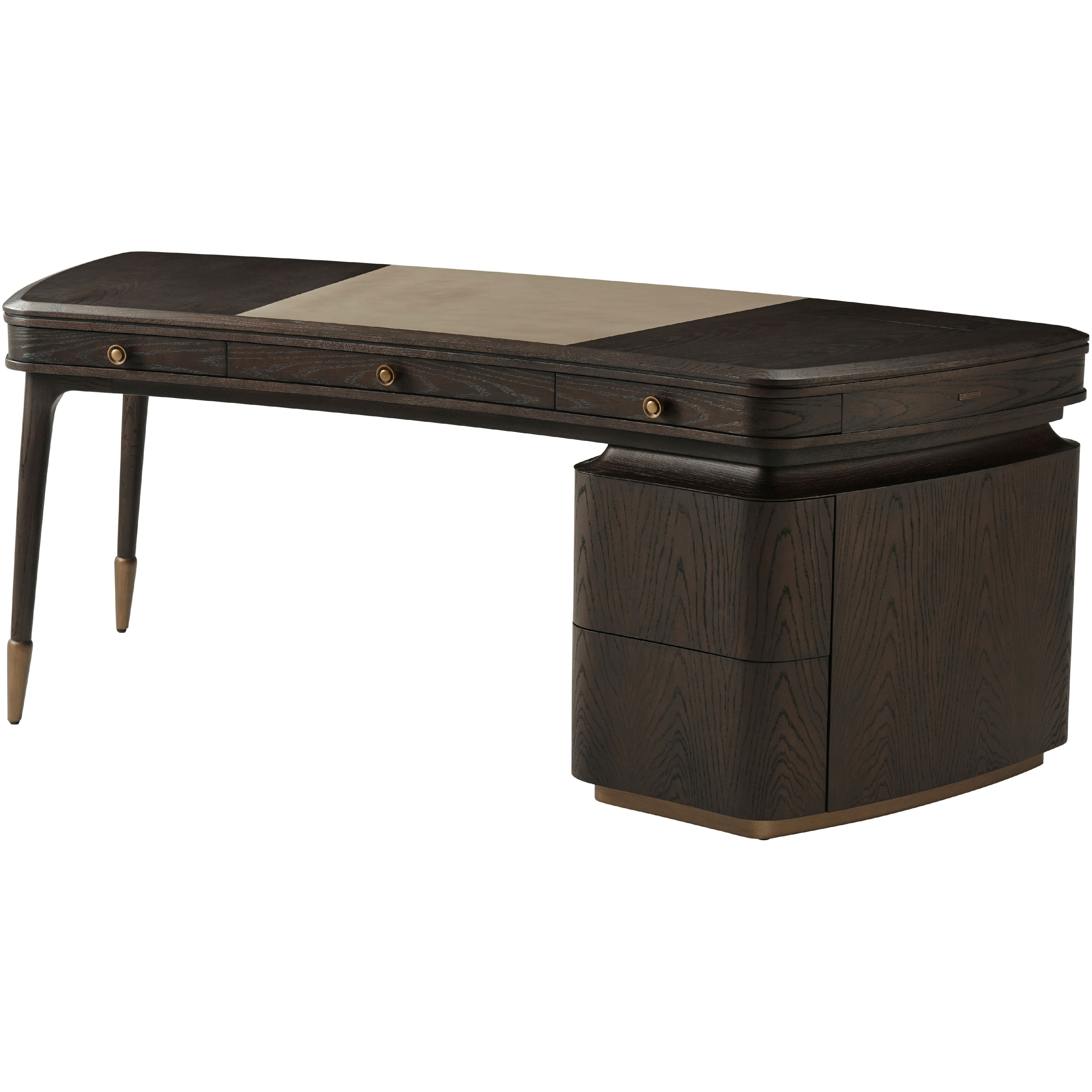 Steve Leung 78.75 X 34.5 inch Pedestal Desk