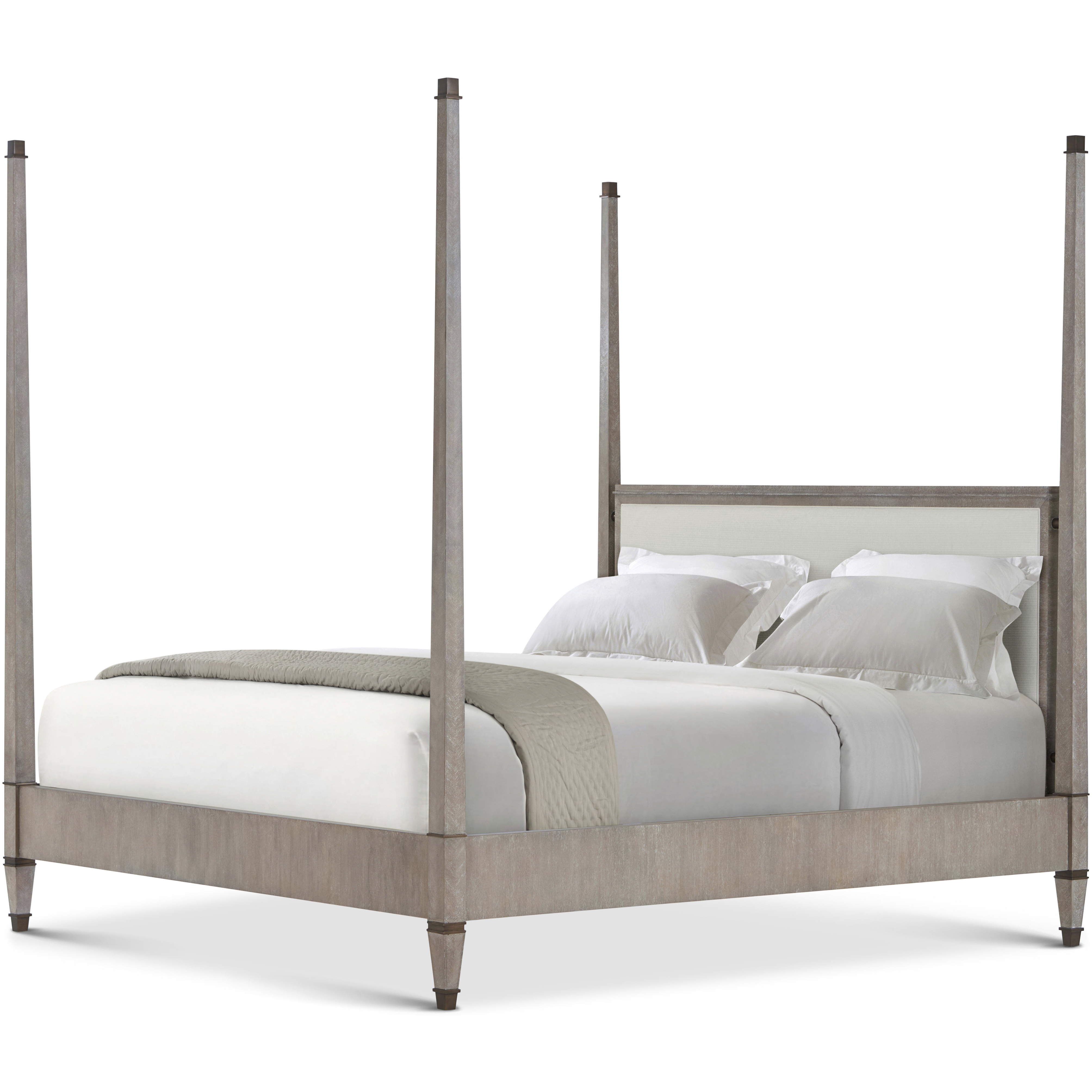 Markos Geo Coast Poster US King Bed, Wooden, Upholstered, Marlborough by Alexa Hampton