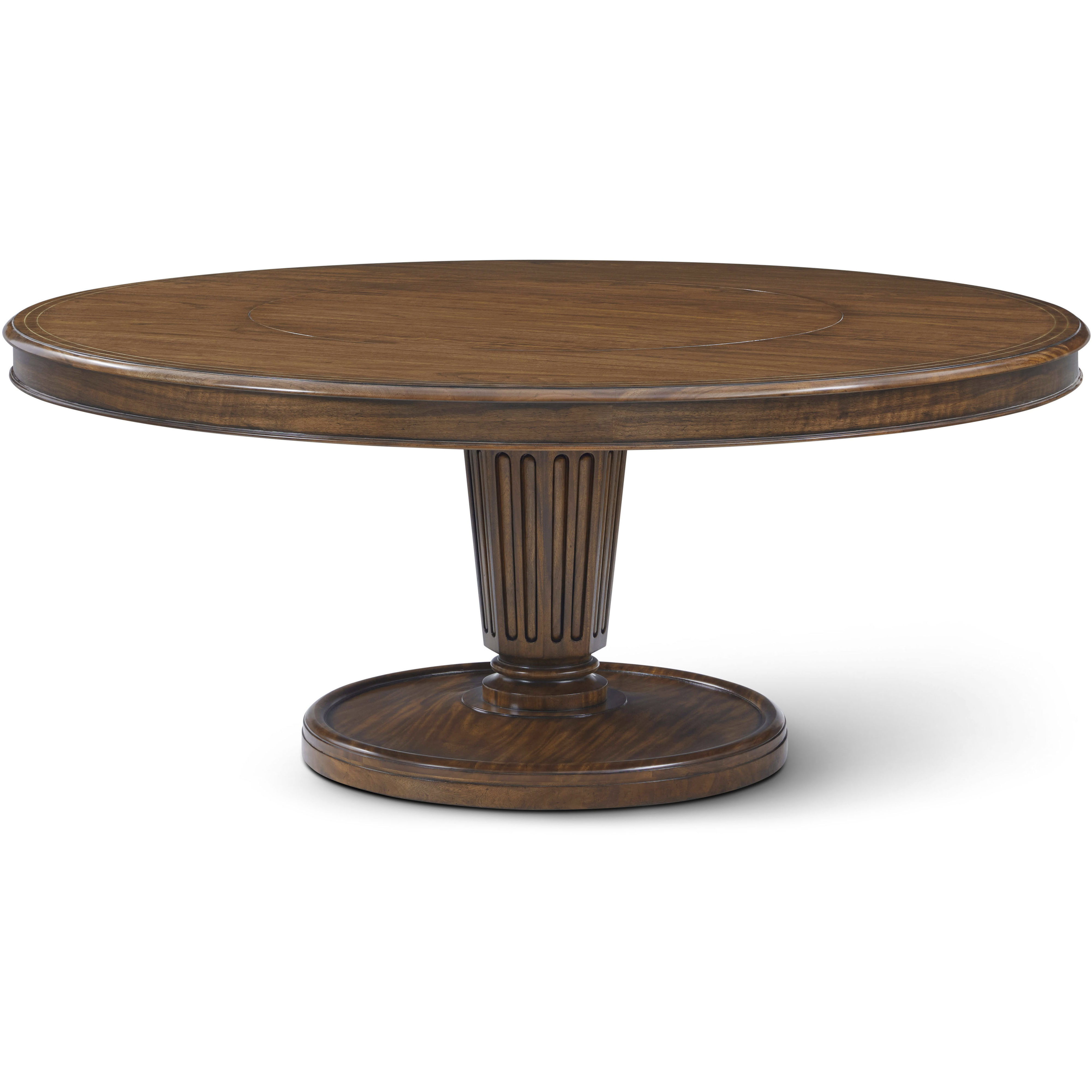 Haddon 72 X 72 inch Round Dining Table with Lazy Suzan, Wooden, Althorp Living History