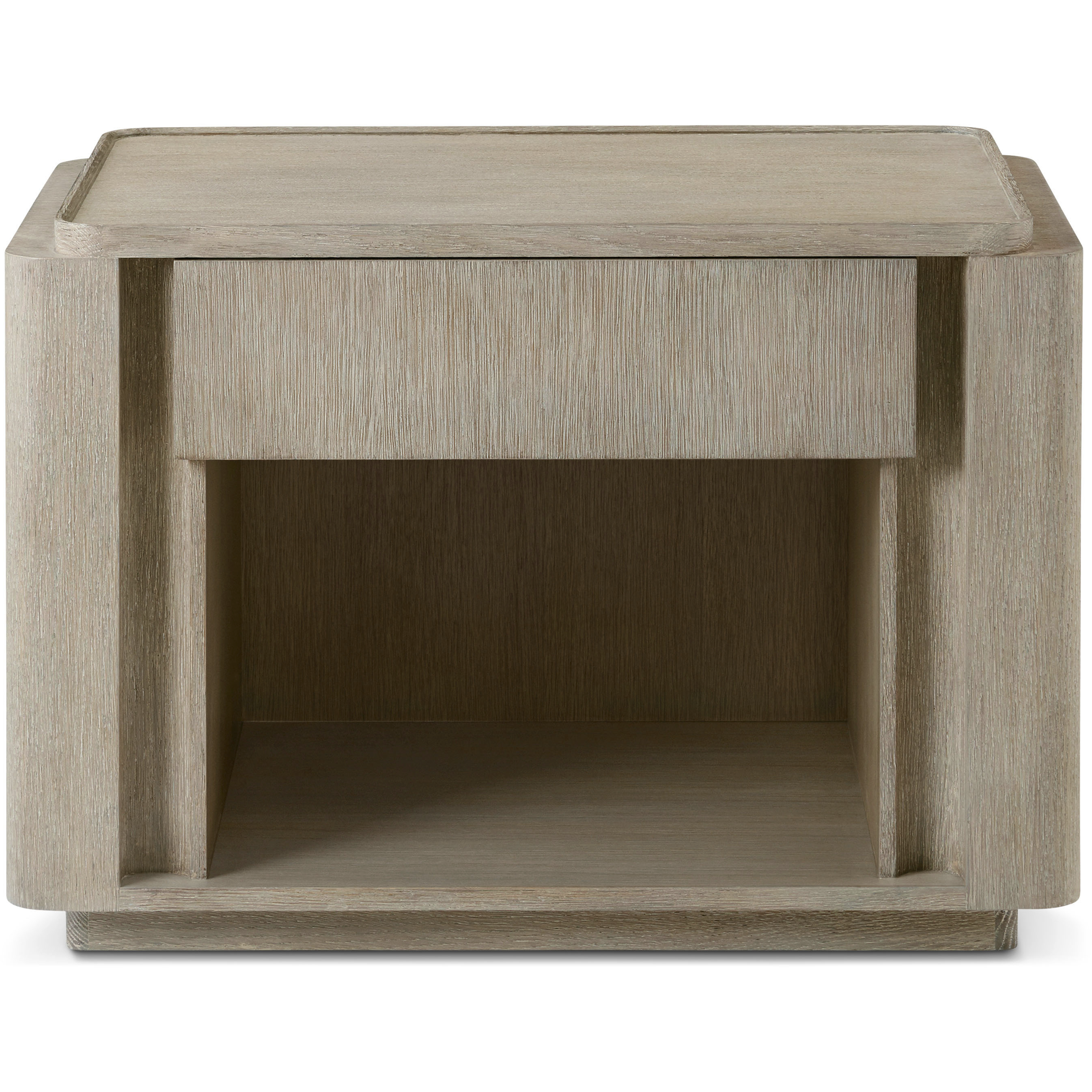 Repose 32 X 22 inch Grey Oak Nightstand, Wooden