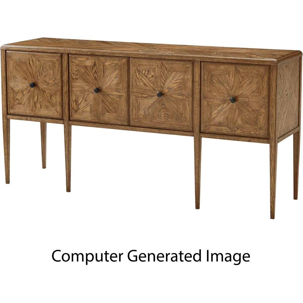 Nova 68.5 X 18 inch Dawn Rectangular Credenza, Four-Door
