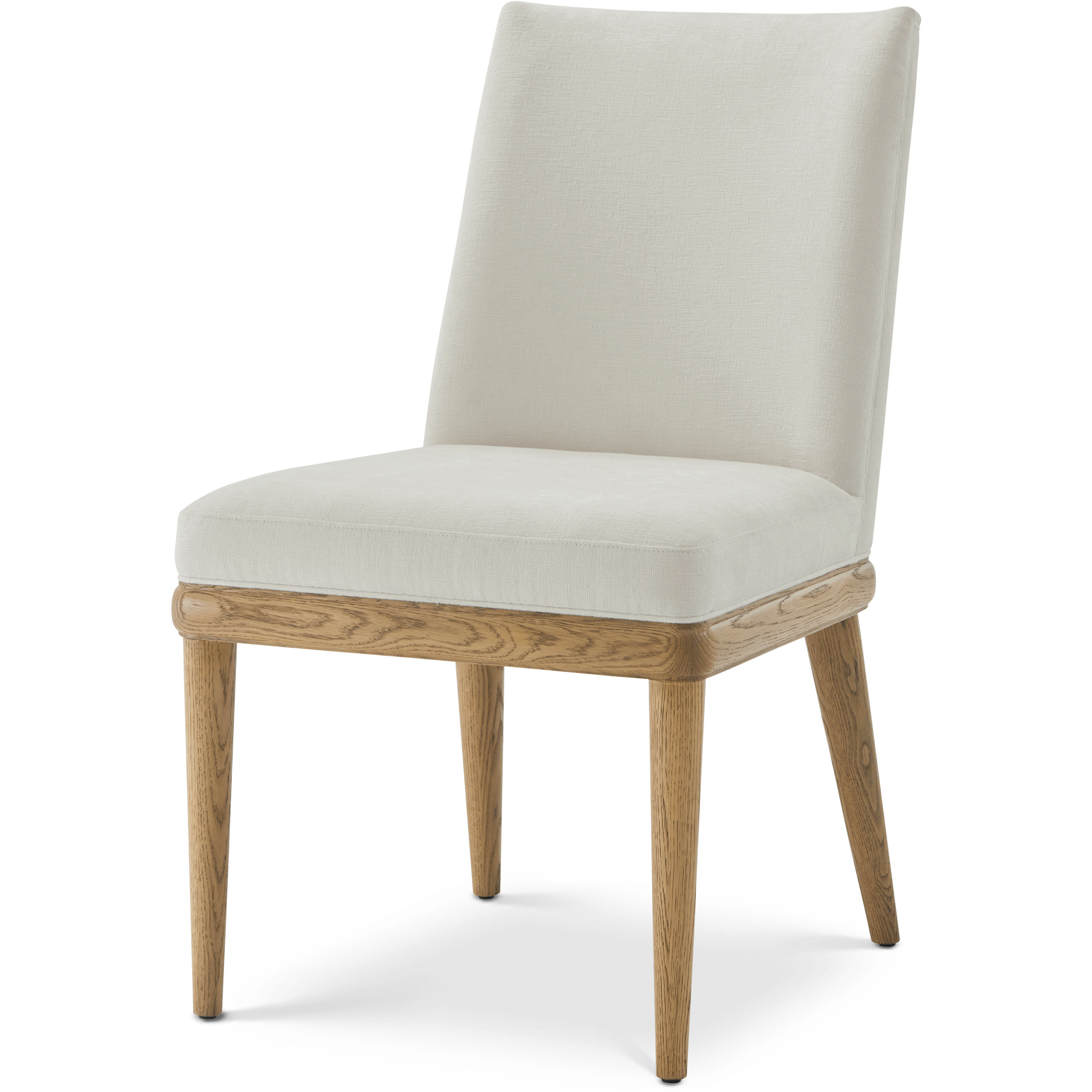 Essence Blonde Dining Side Chair, Wooden, Upholstered