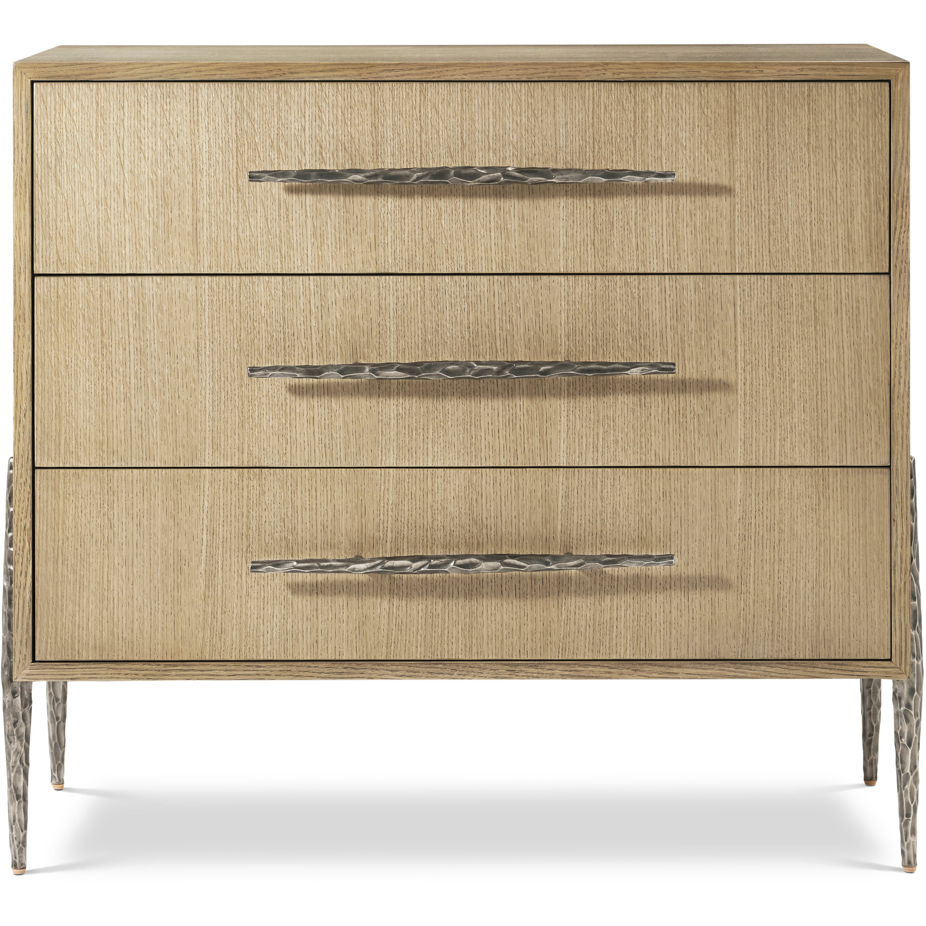Essence 34 X 31.5 inch Blonde Nightstand, Wooden, 3-Drawer