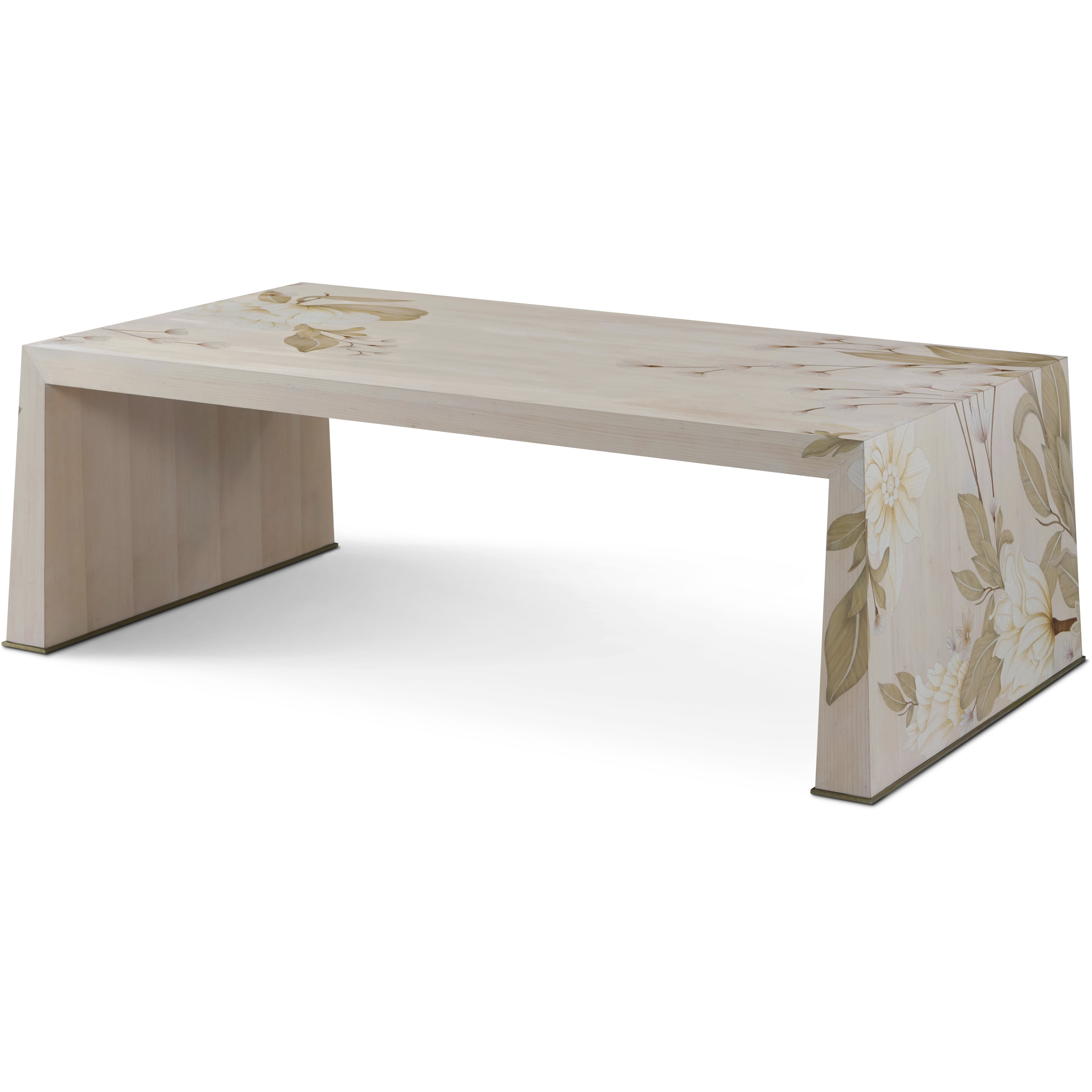 Bouquet 56 X 30.5 inch Buttercream Cocktail Table, Wooden