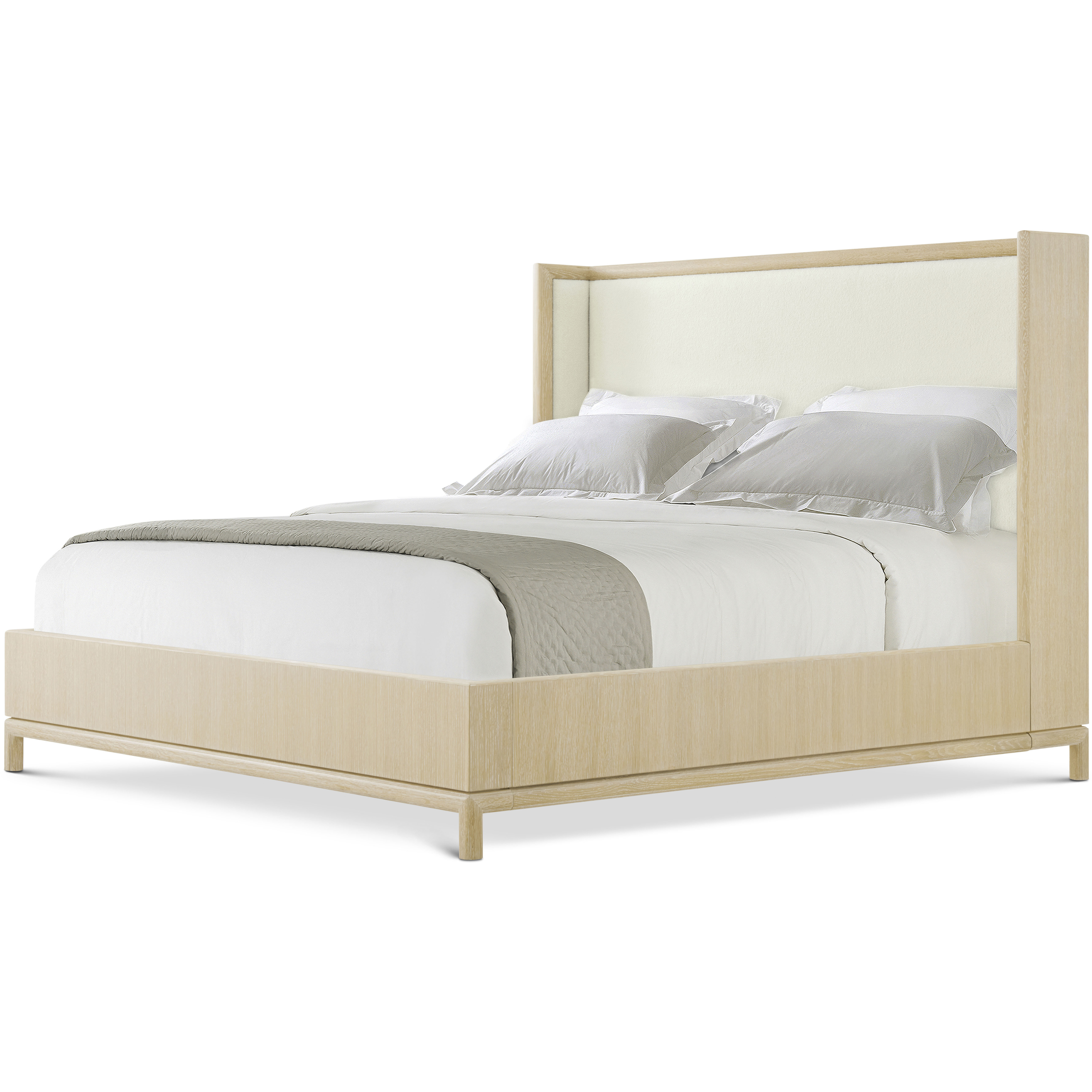 Montauk Lighthouse US King Bed, Wooden, Upholstered