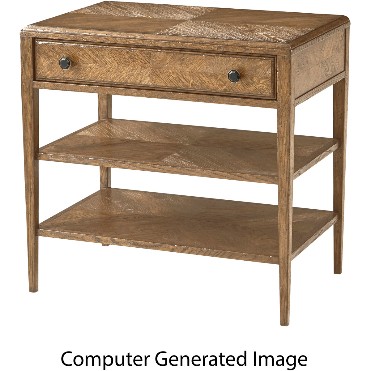 Nova 29 X 28 inch Dawn Nightstand, Two Tiers