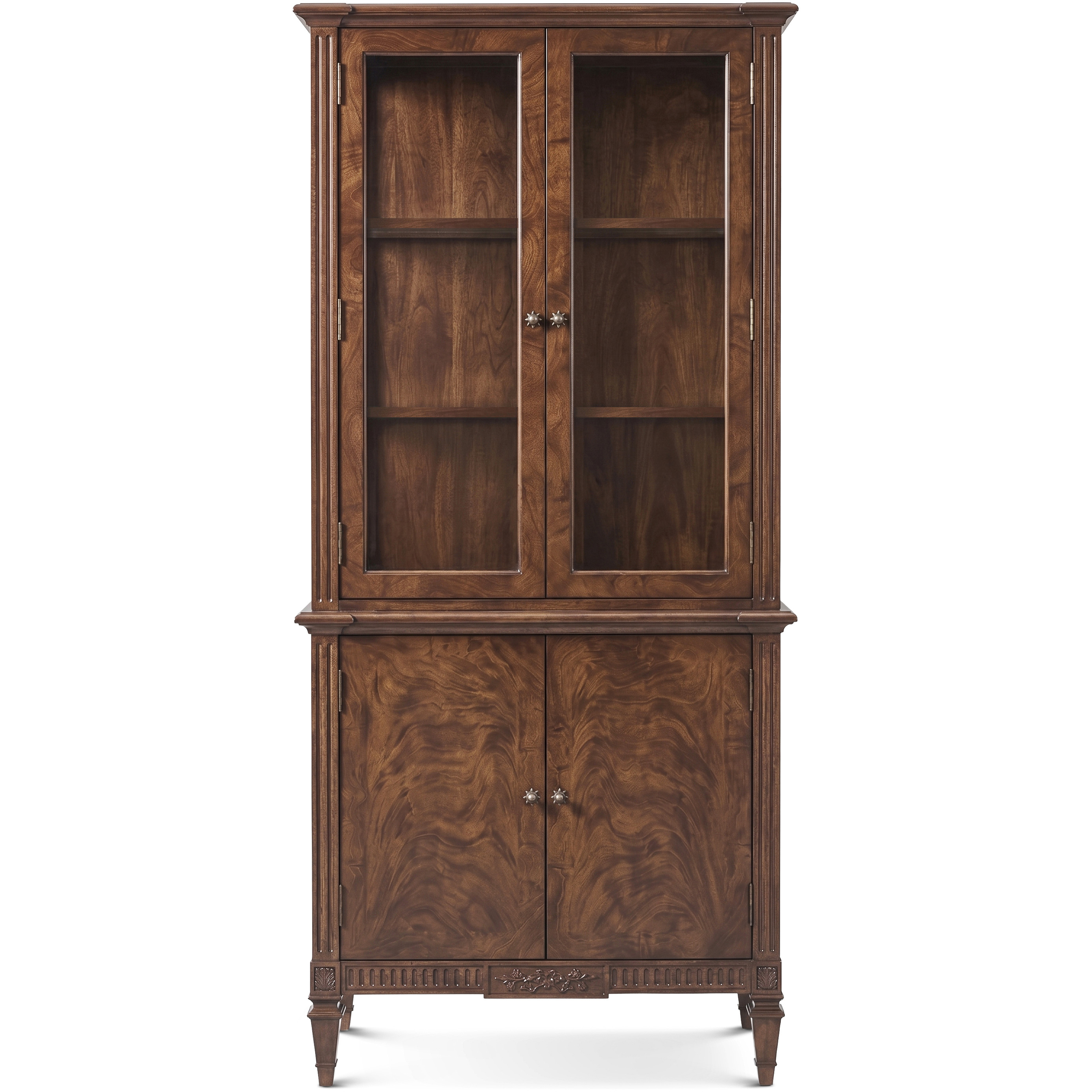 Avignon Chateau Brown Display Cabinet, Wooden, Provence