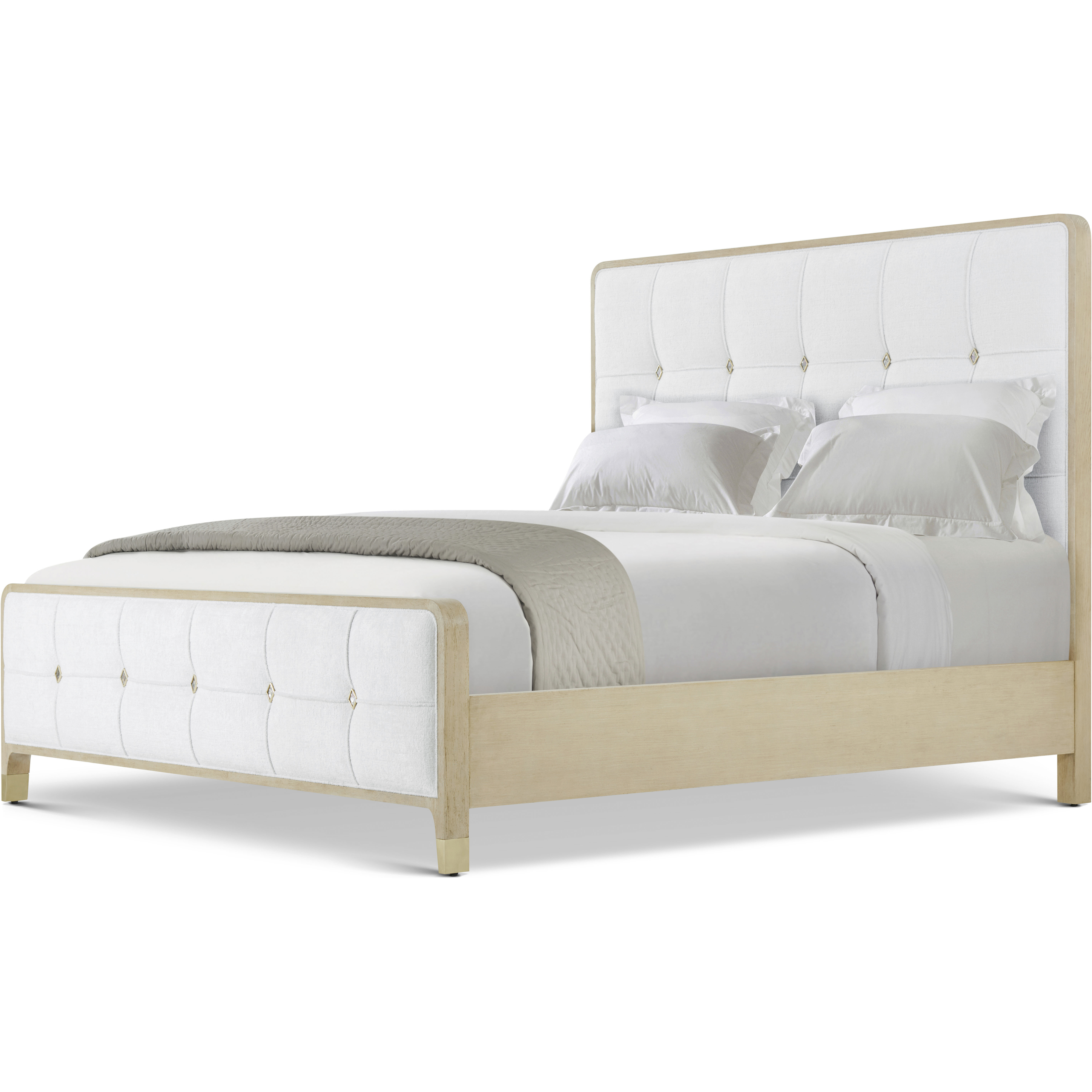 Judith Leiber Couture Martini US King Bed, Wooden, Upholstered