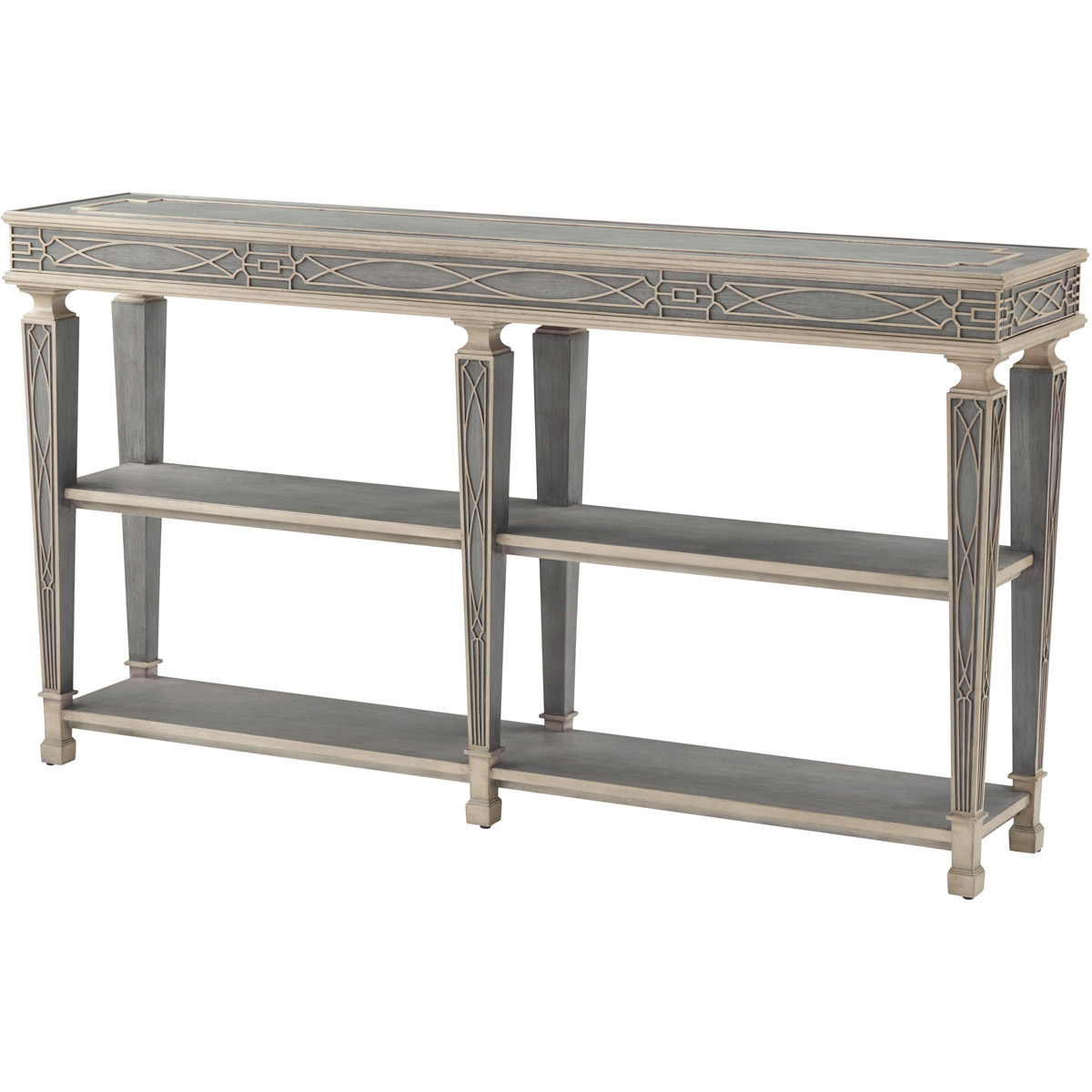 Morning Room 67 X 14.5 inch Grey Limestone Console Table
